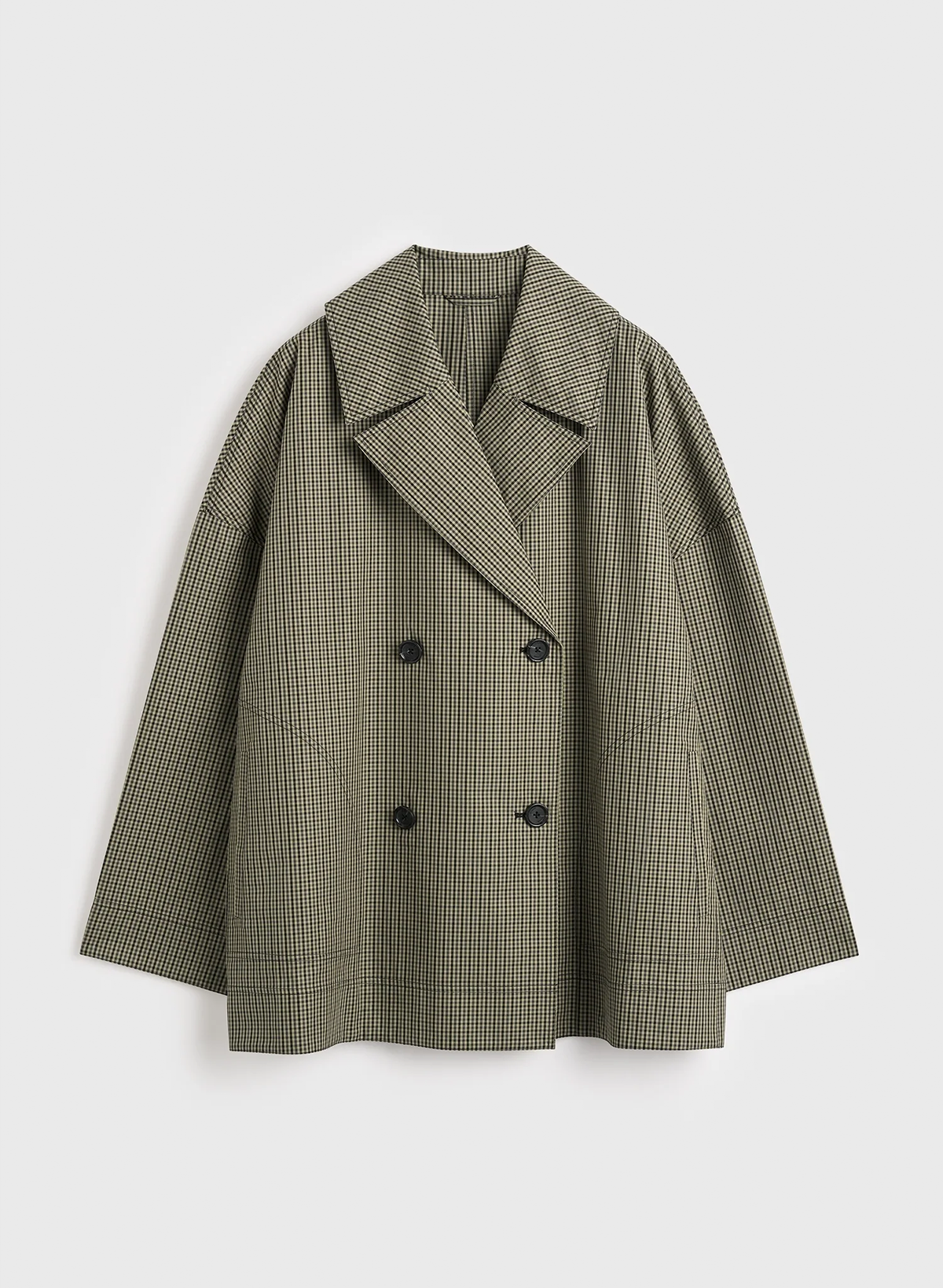 Classic Plaid Cape Coat