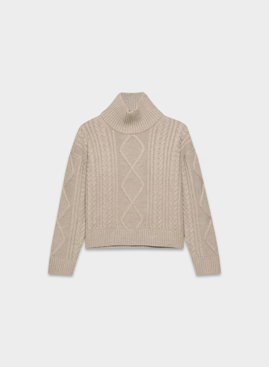 Heritage Knit Merino Wool Hi-hip Turtleneck