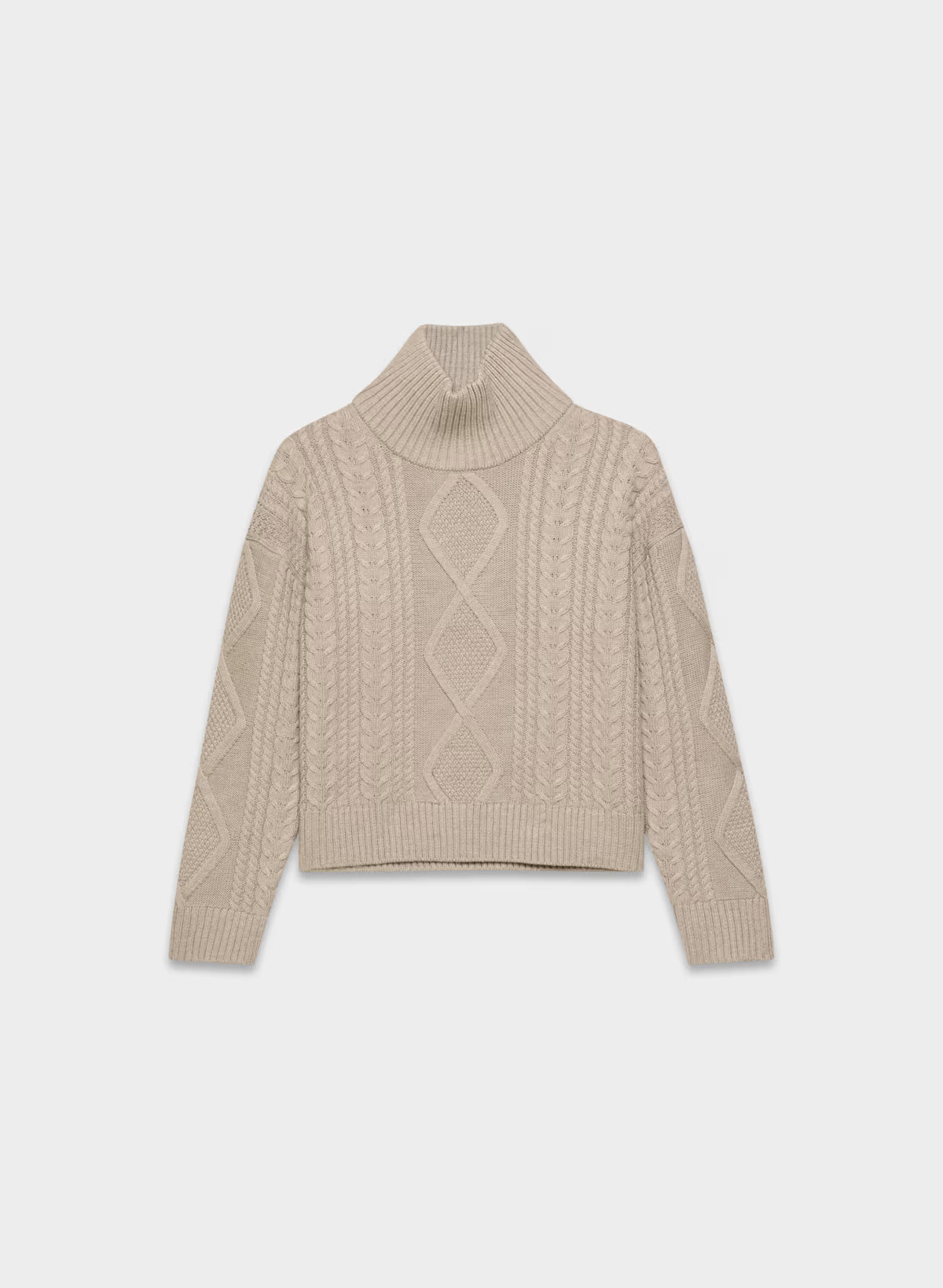 Heritage Knit Merino Wool Hi-hip Turtleneck