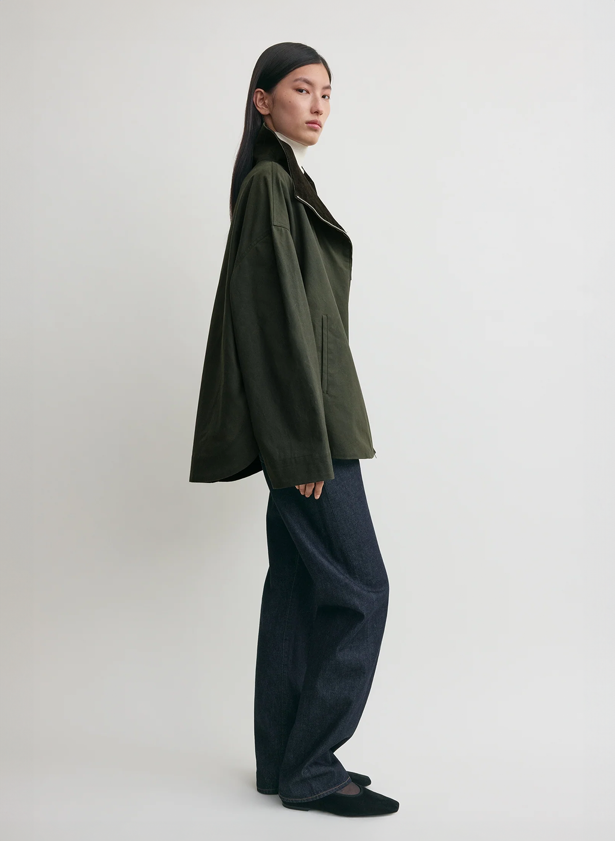 Zipped country jacket forest