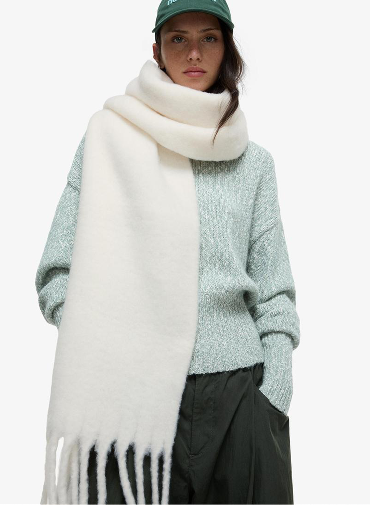 The Cream Cascade Scarf