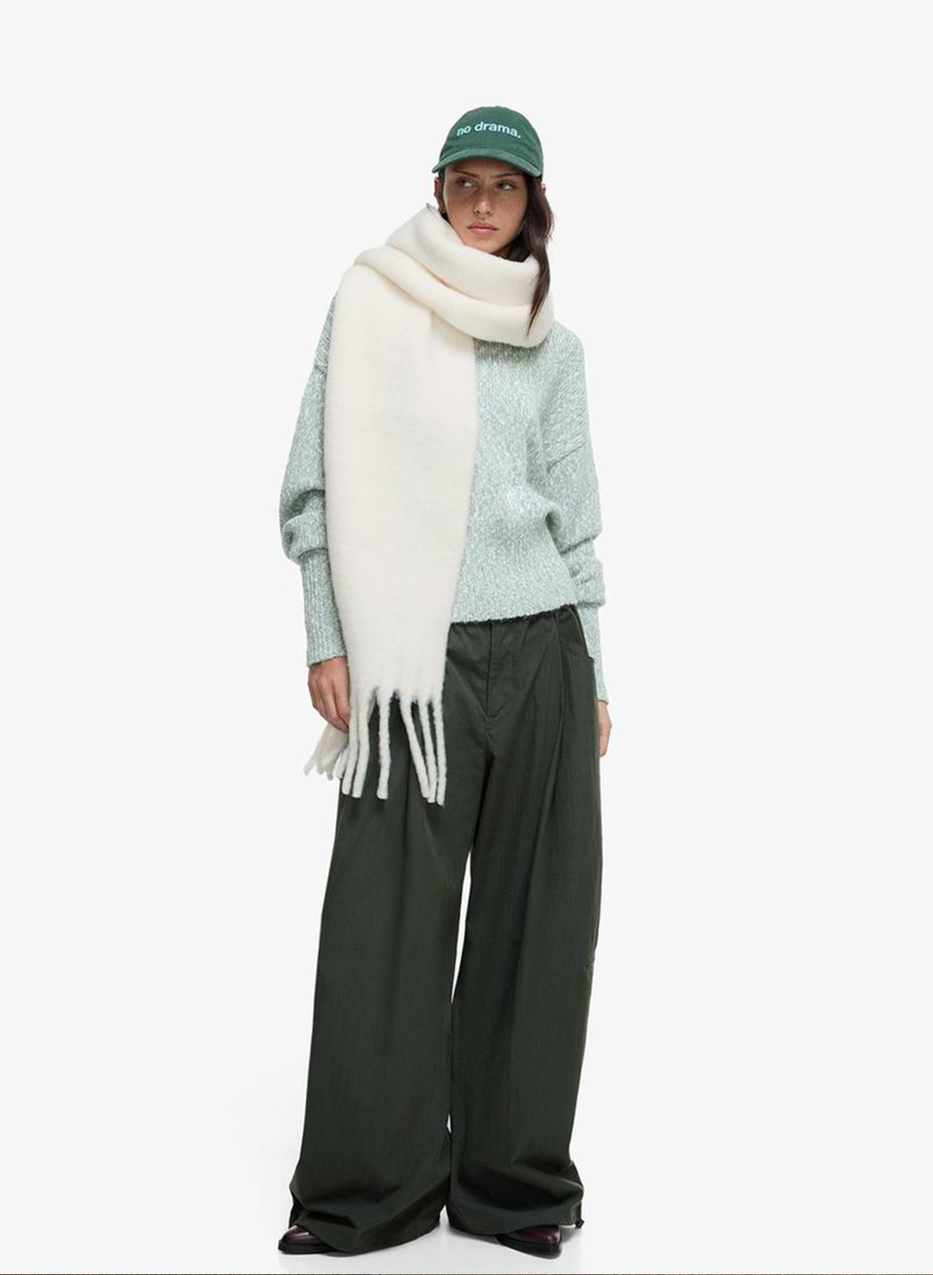 The Cream Cascade Scarf