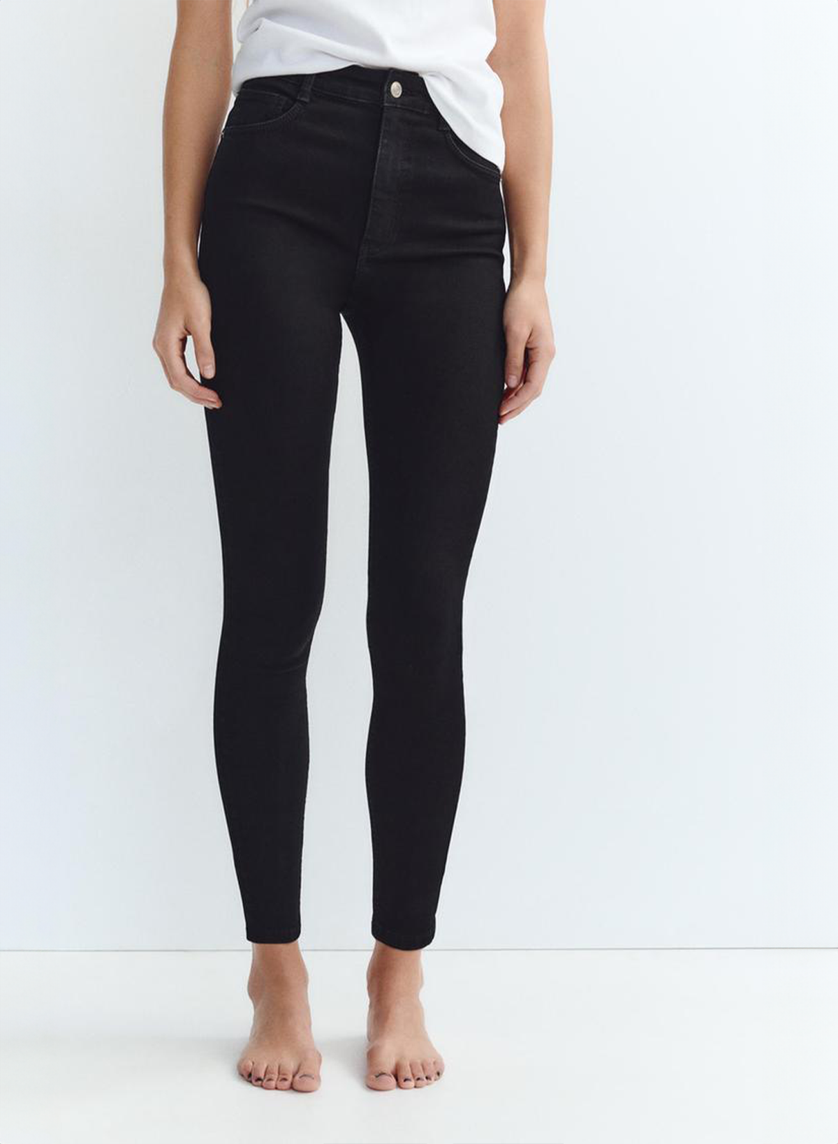 High-Waist Skinny Jeans
