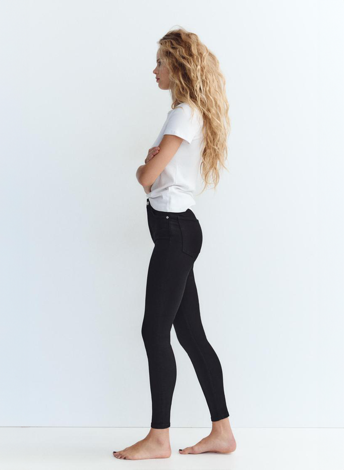 High-Waist Skinny Jeans