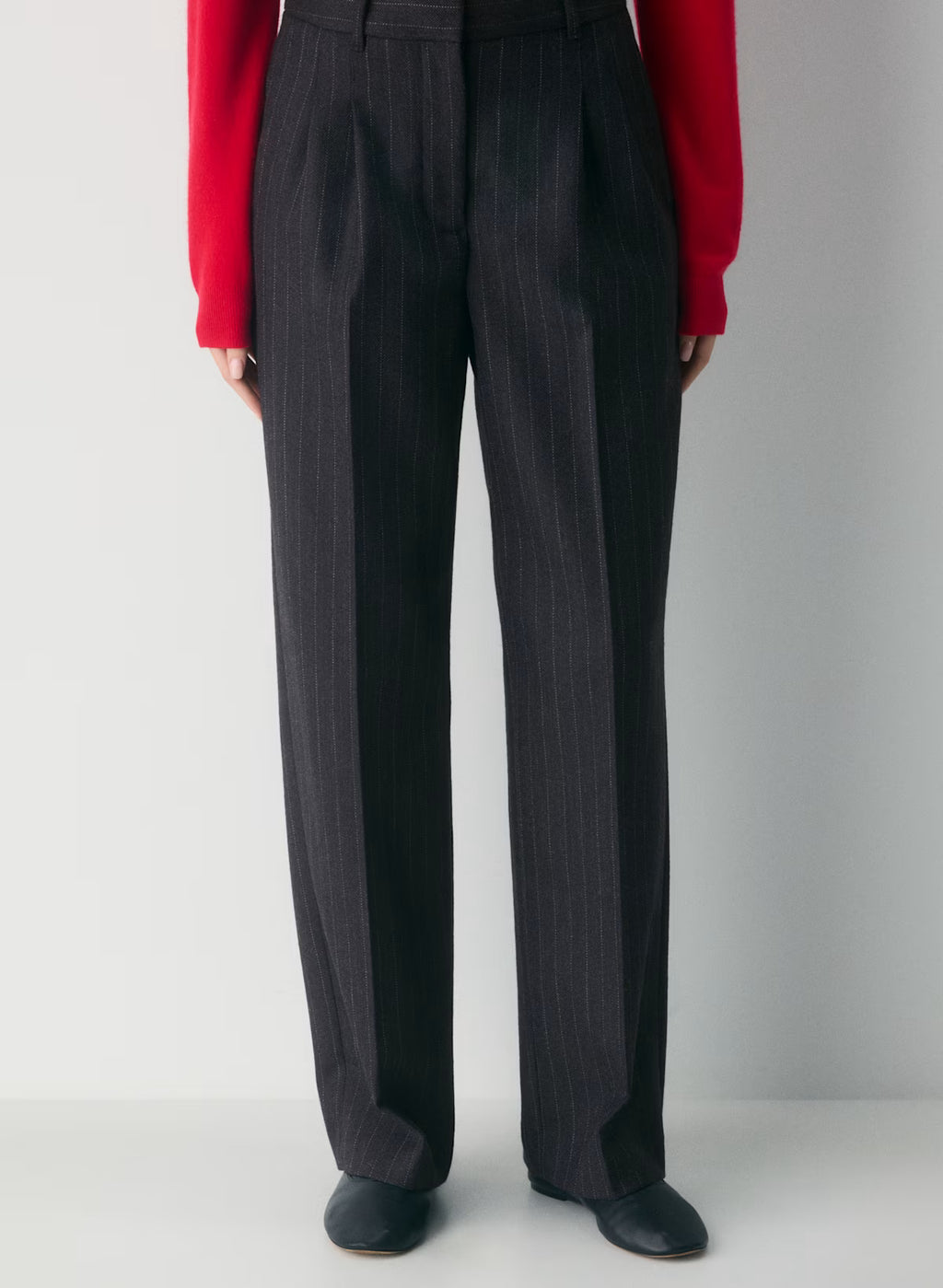 The Charcoal Pinstripe Trousers