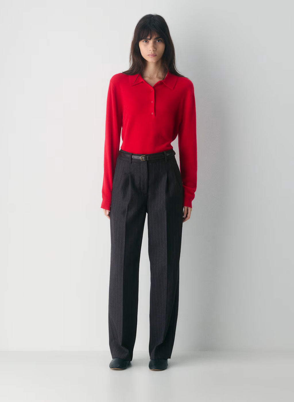 The Charcoal Pinstripe Trousers