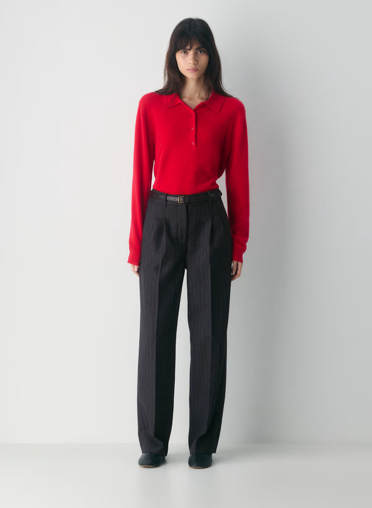 The Charcoal Pinstripe Trousers