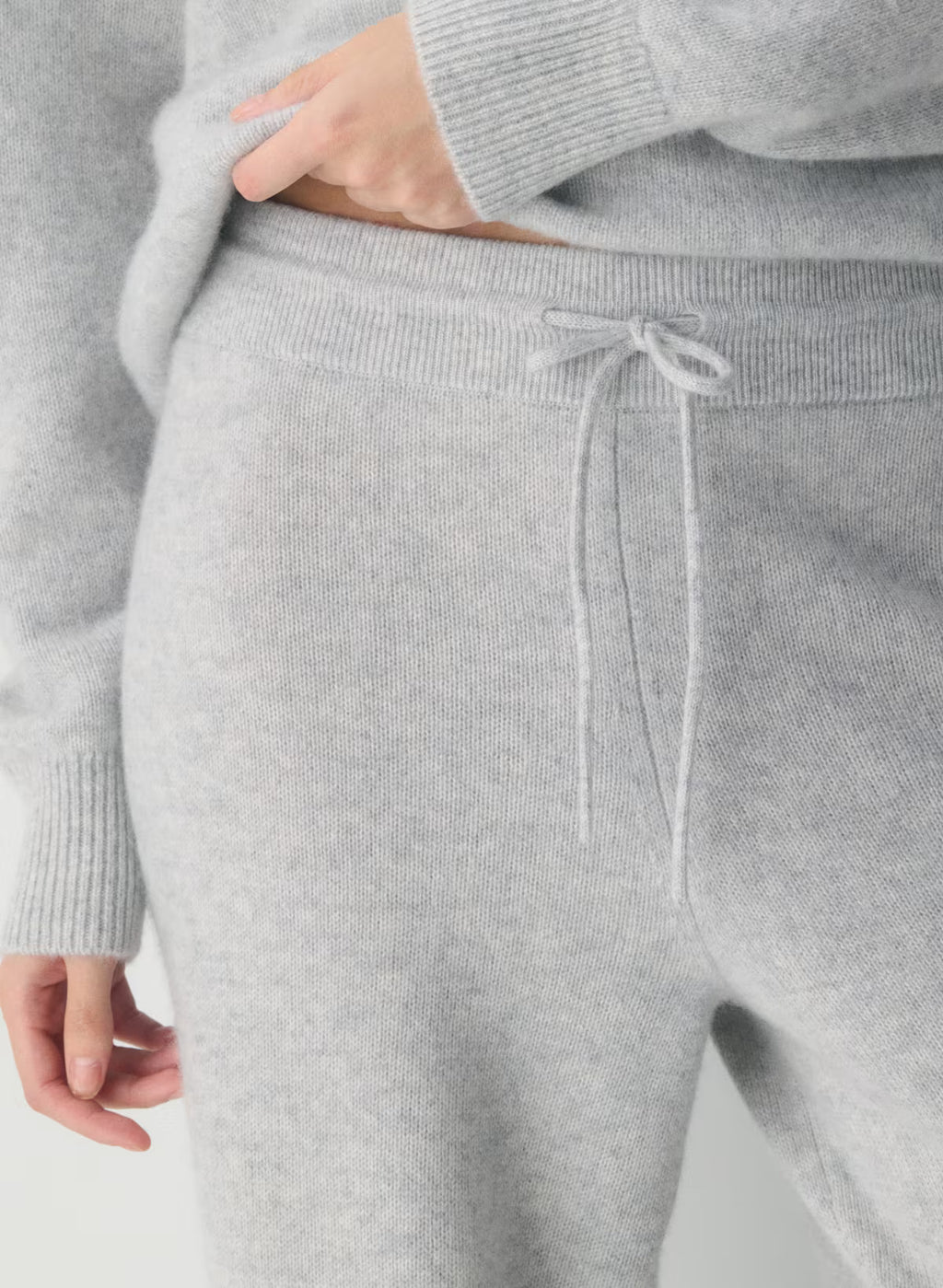 Essential Cashmere Hi-rise Wide Pant