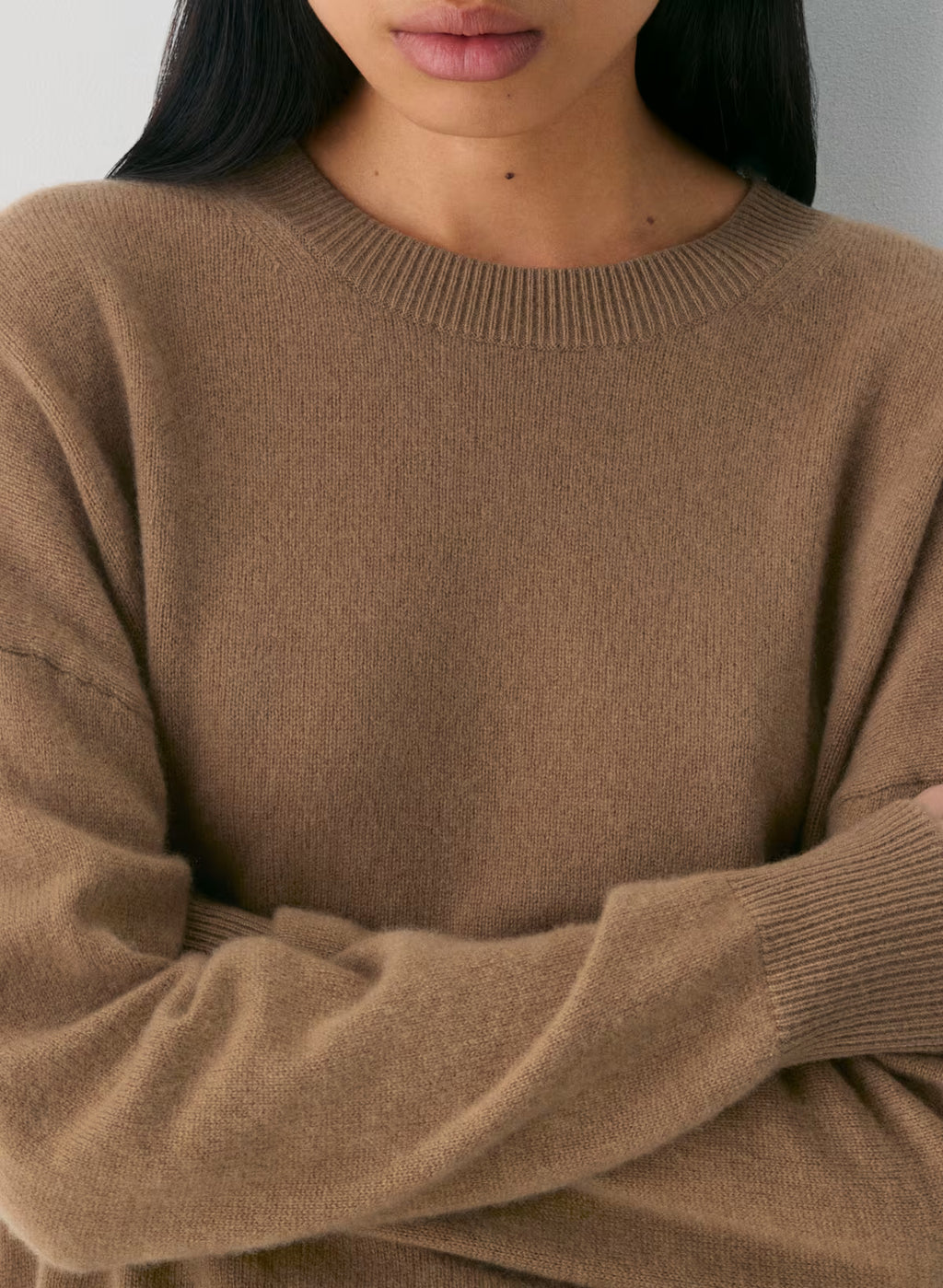 Feather Cashmere Relaxed Crew Sweater