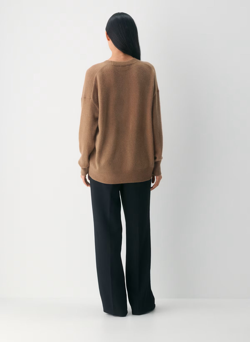 Feather Cashmere Relaxed Crew Sweater