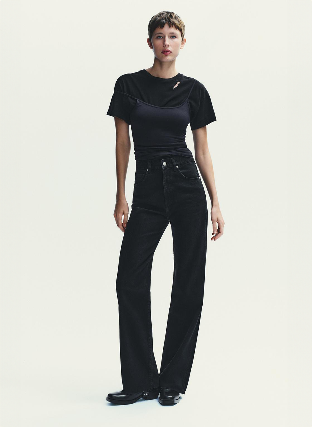 High-Waist Wide-Leg Jeans