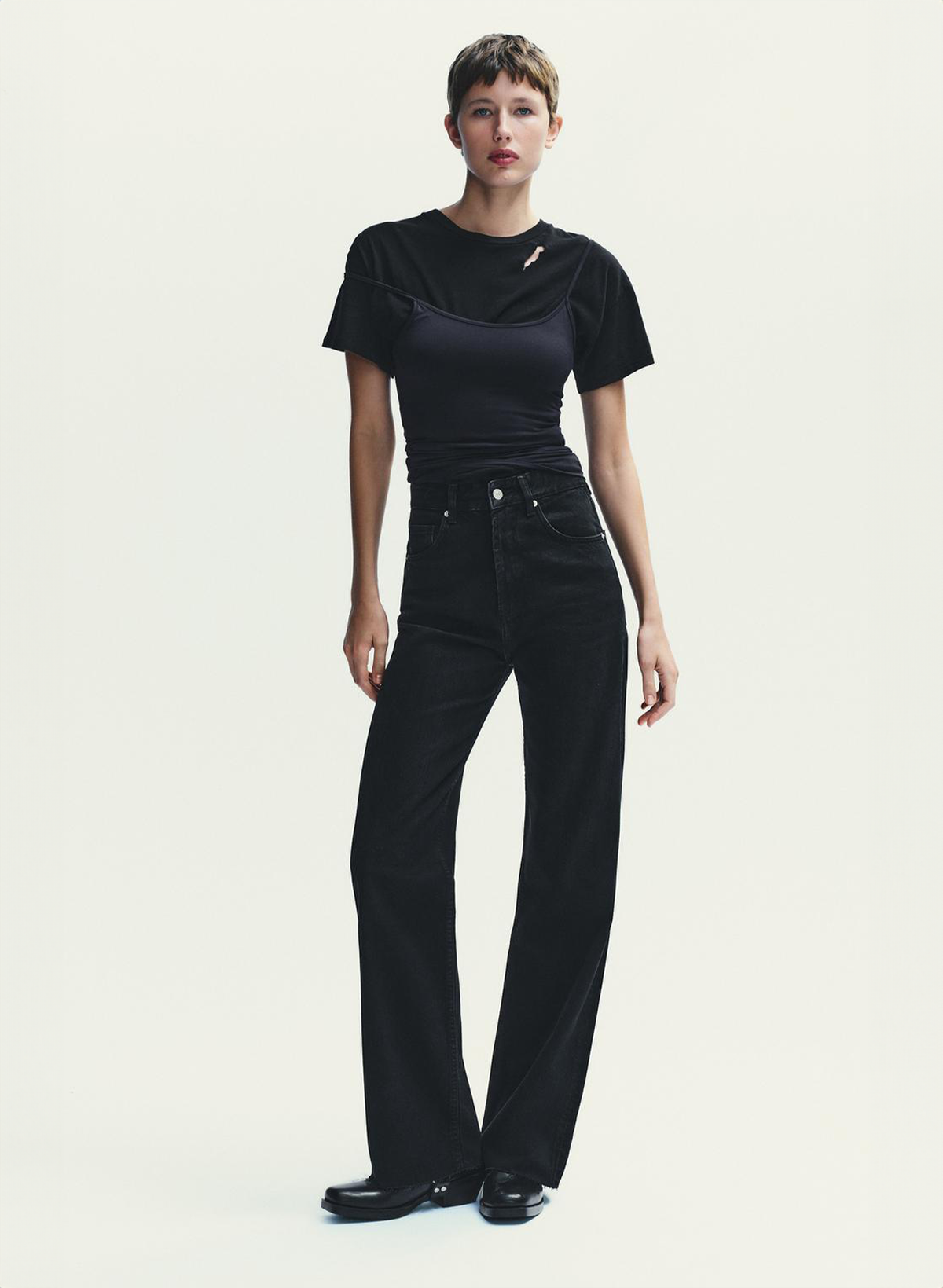 High-Waist Wide-Leg Jeans