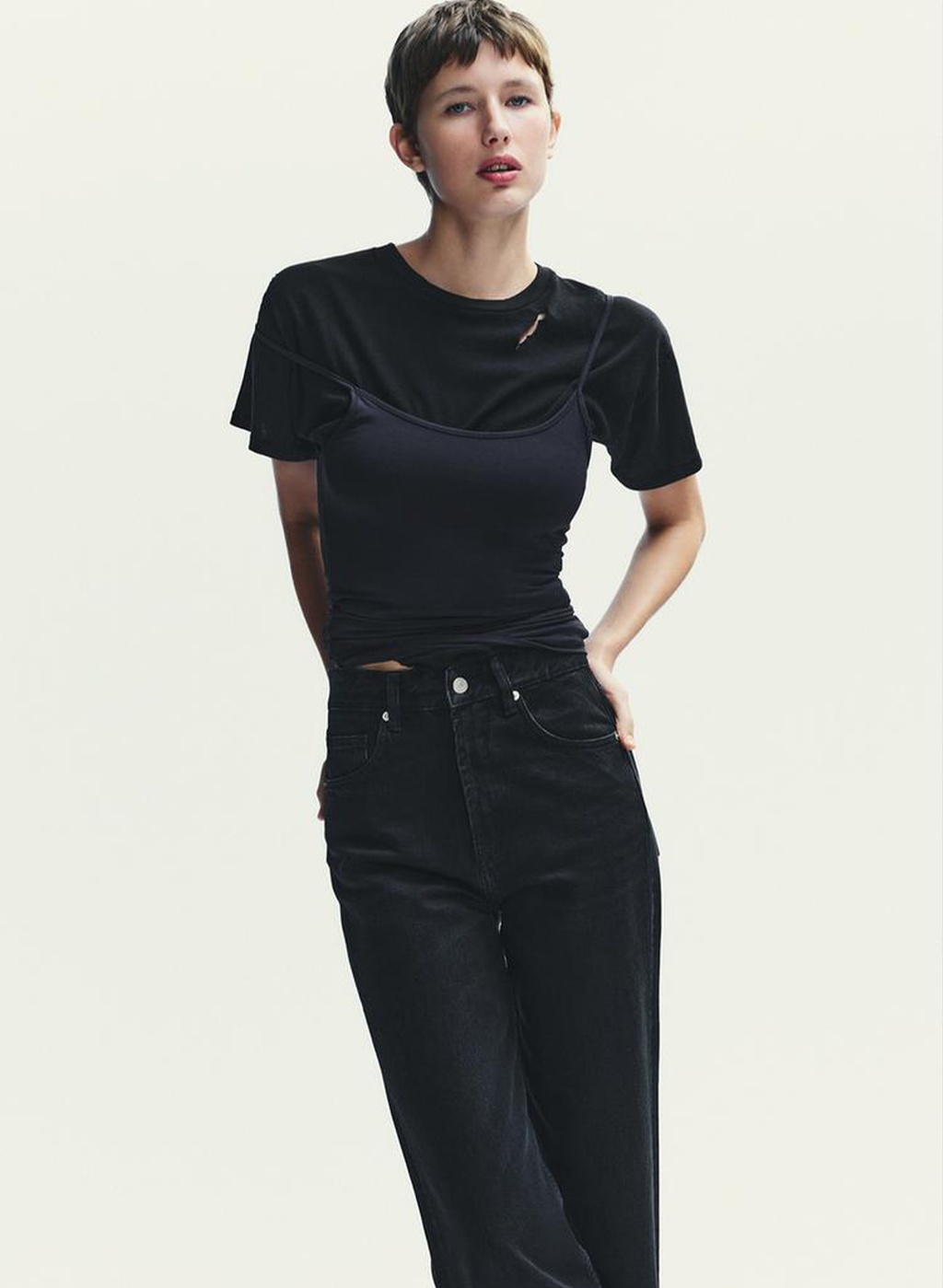 High-Waist Wide-Leg Jeans