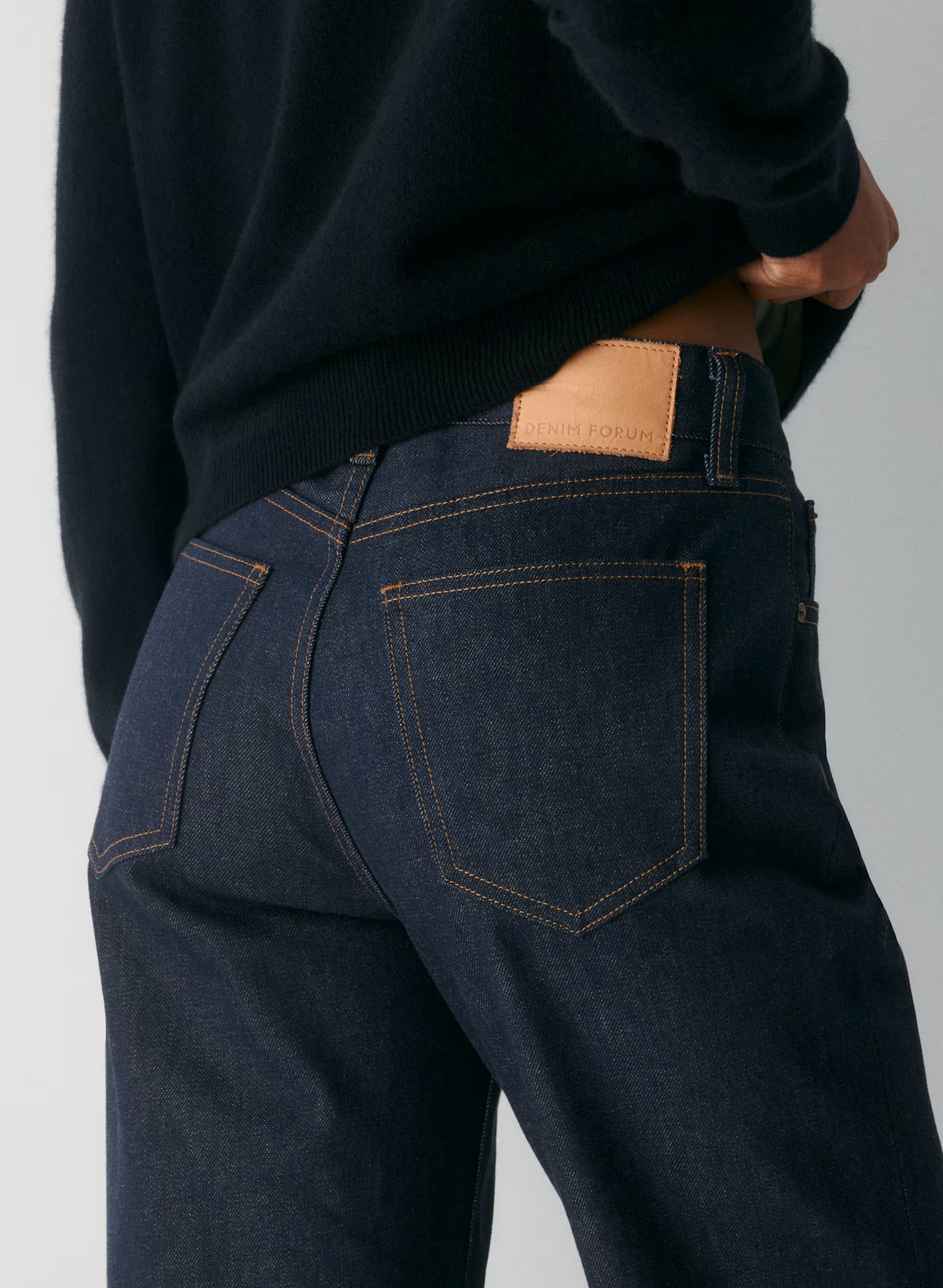 Denim Forum The Farrah Hi-rise Wide Jean