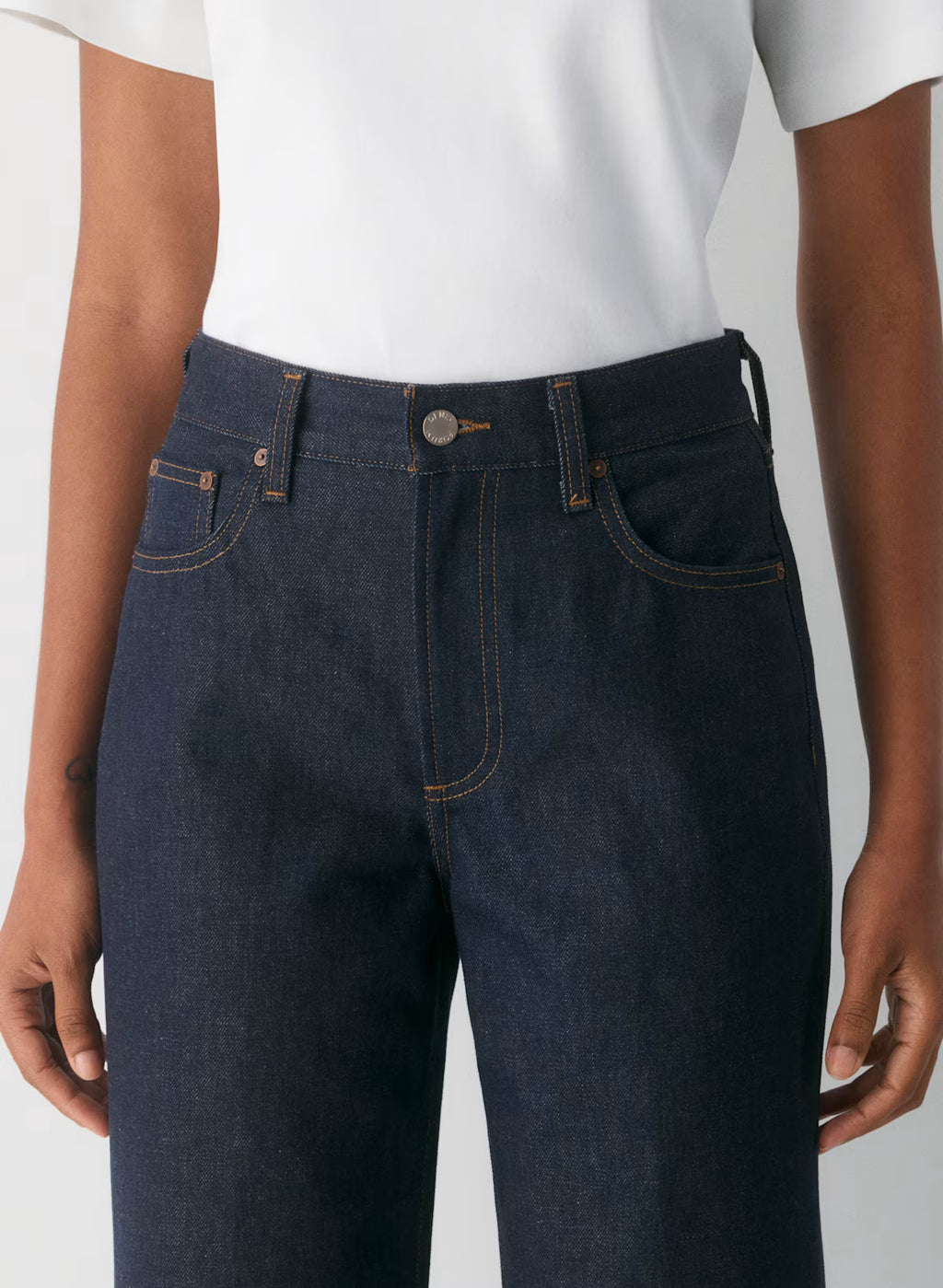 Denim Forum The Farrah Hi-rise Wide Jean
