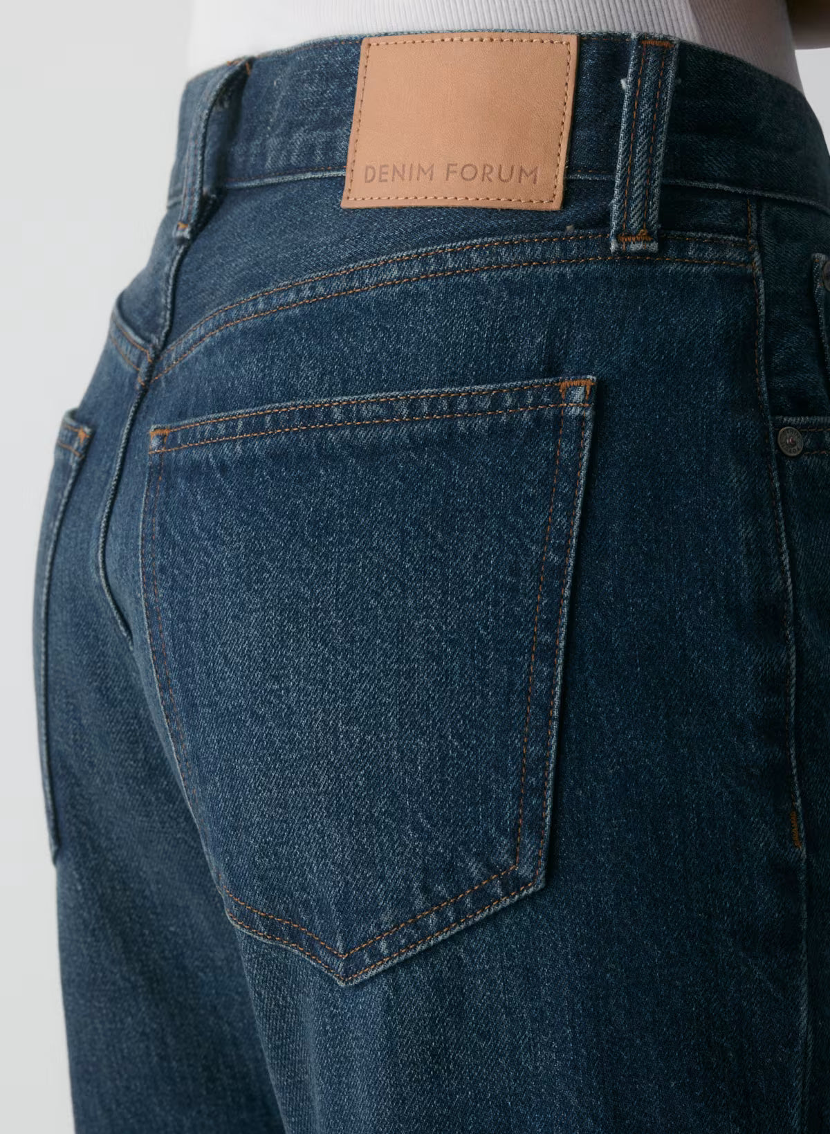 Denim Forum The Farrah Hi-rise Wide Jean