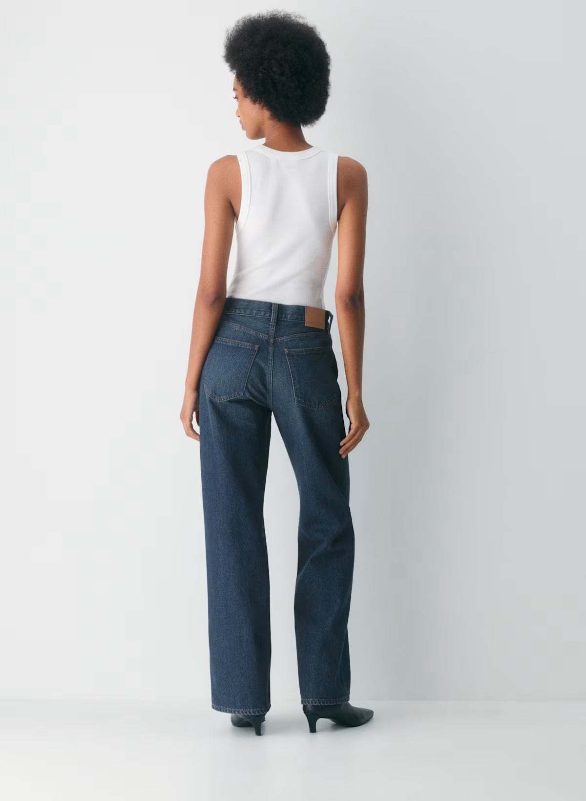 Denim Forum The Farrah Hi-rise Wide Jean