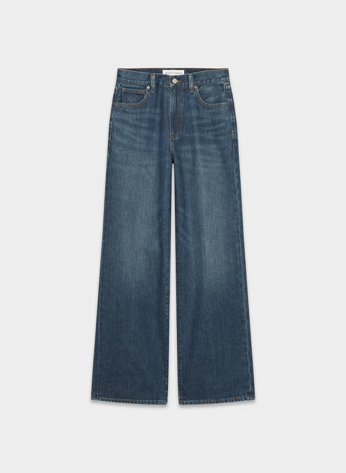 Denim Forum The Farrah Hi-rise Wide Jean