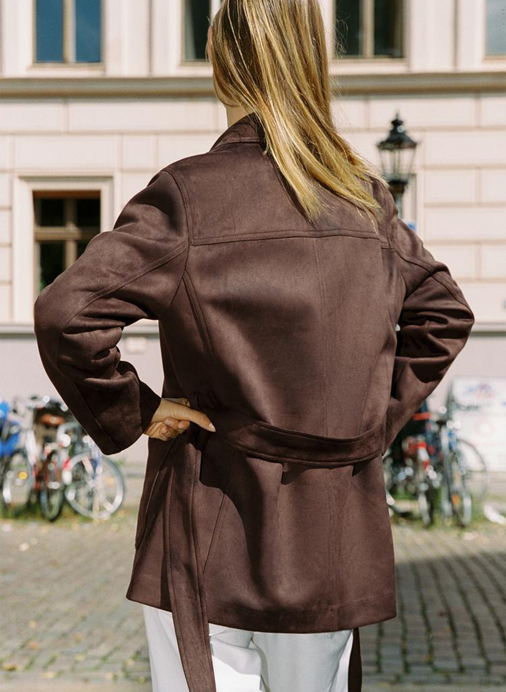 The Suede Belted Jacket