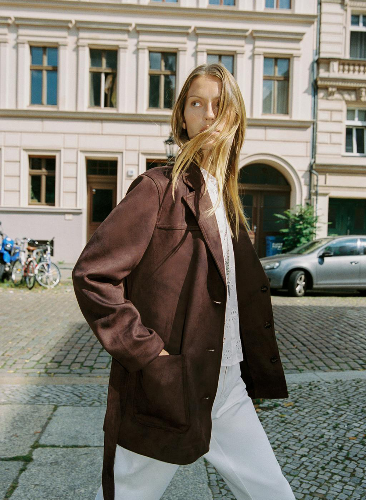 The Suede Belted Jacket