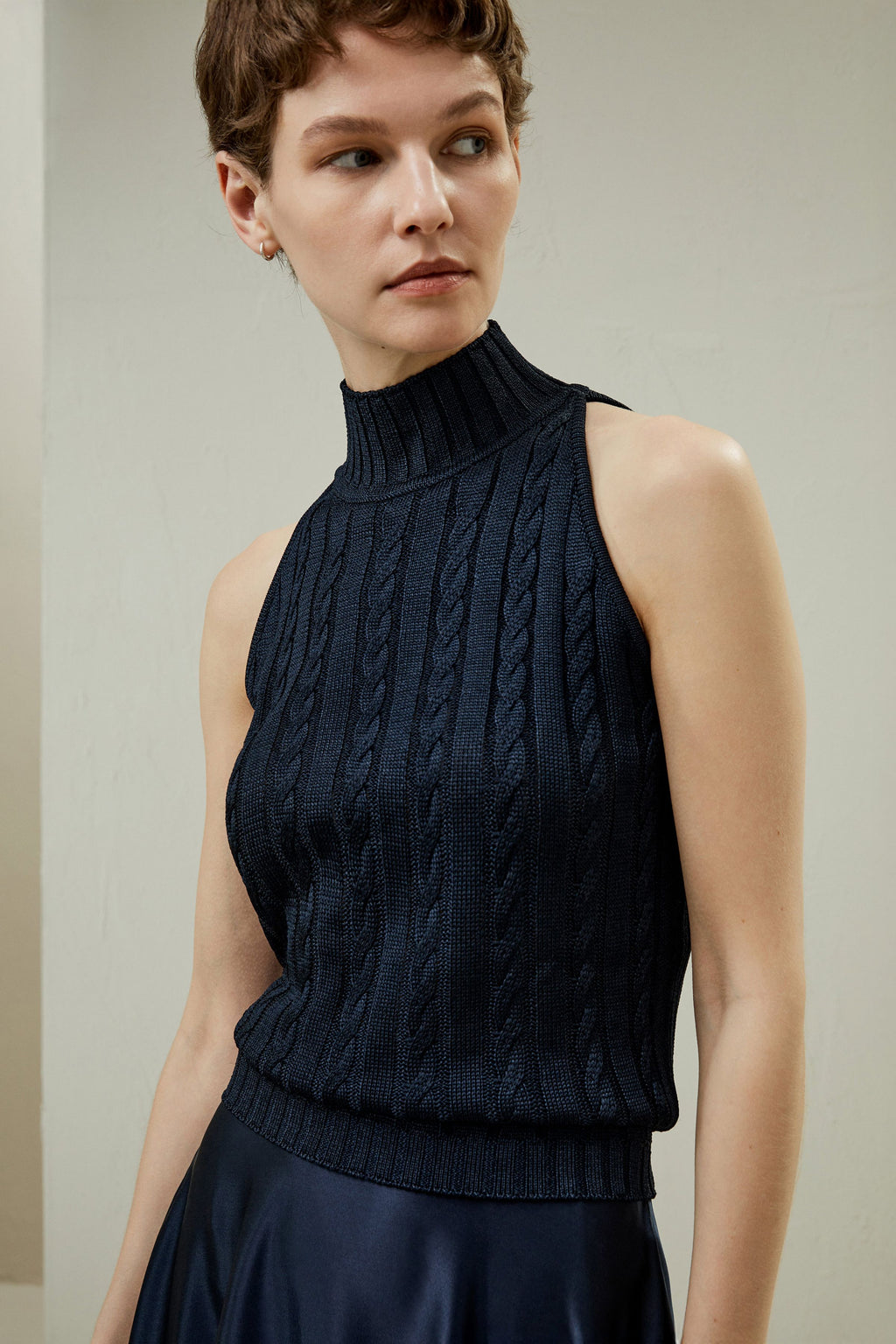 Wild Silk Sleeveless Sweater