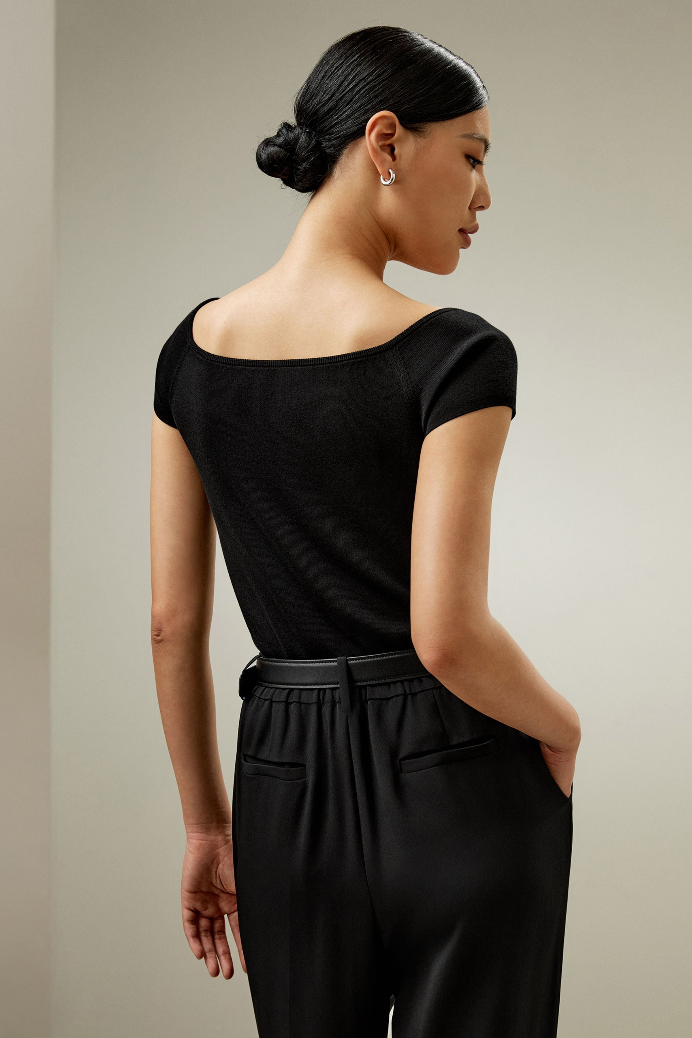 Off-Shoulder Sweater Top