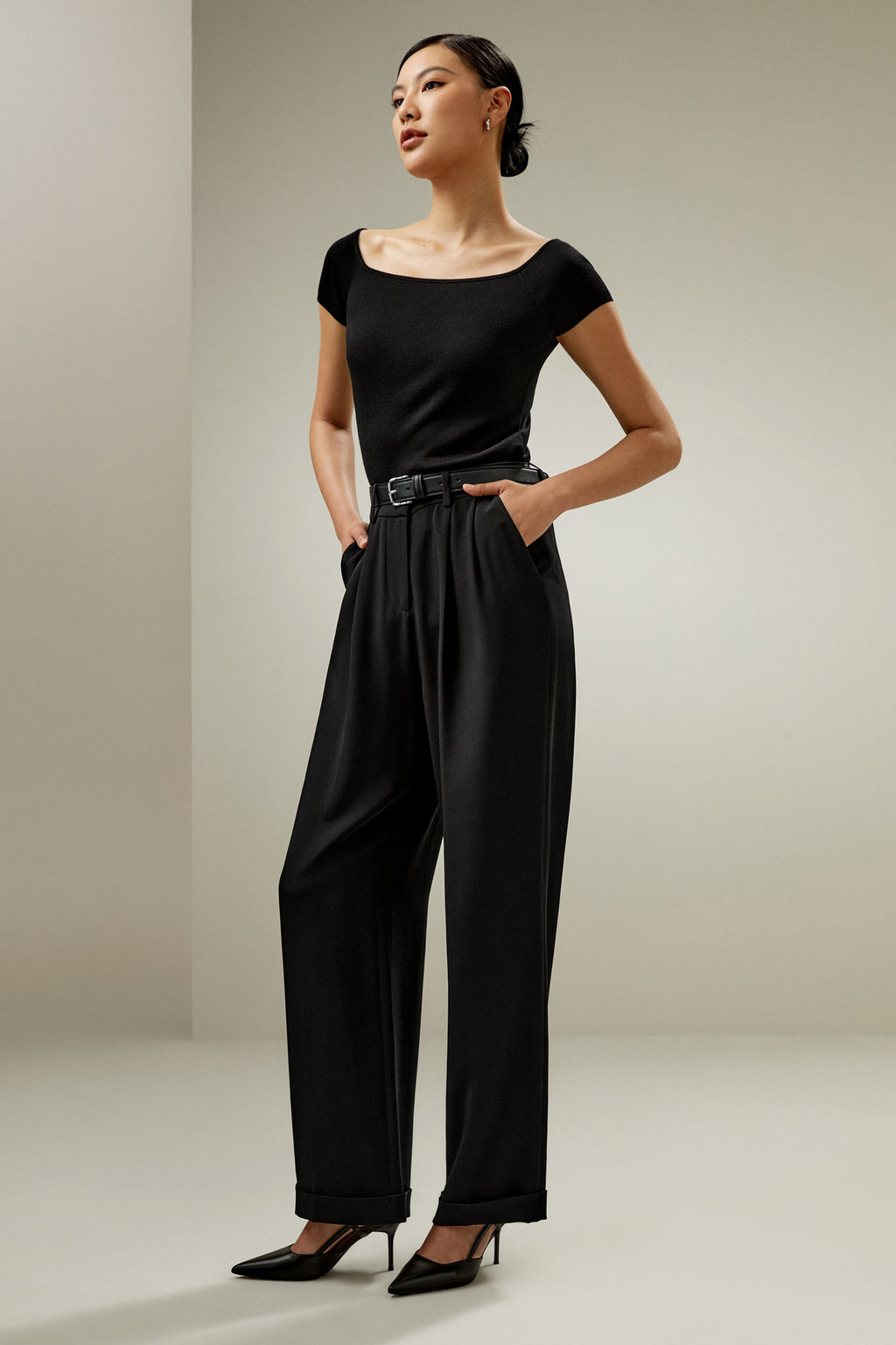 Off-Shoulder Sweater Top