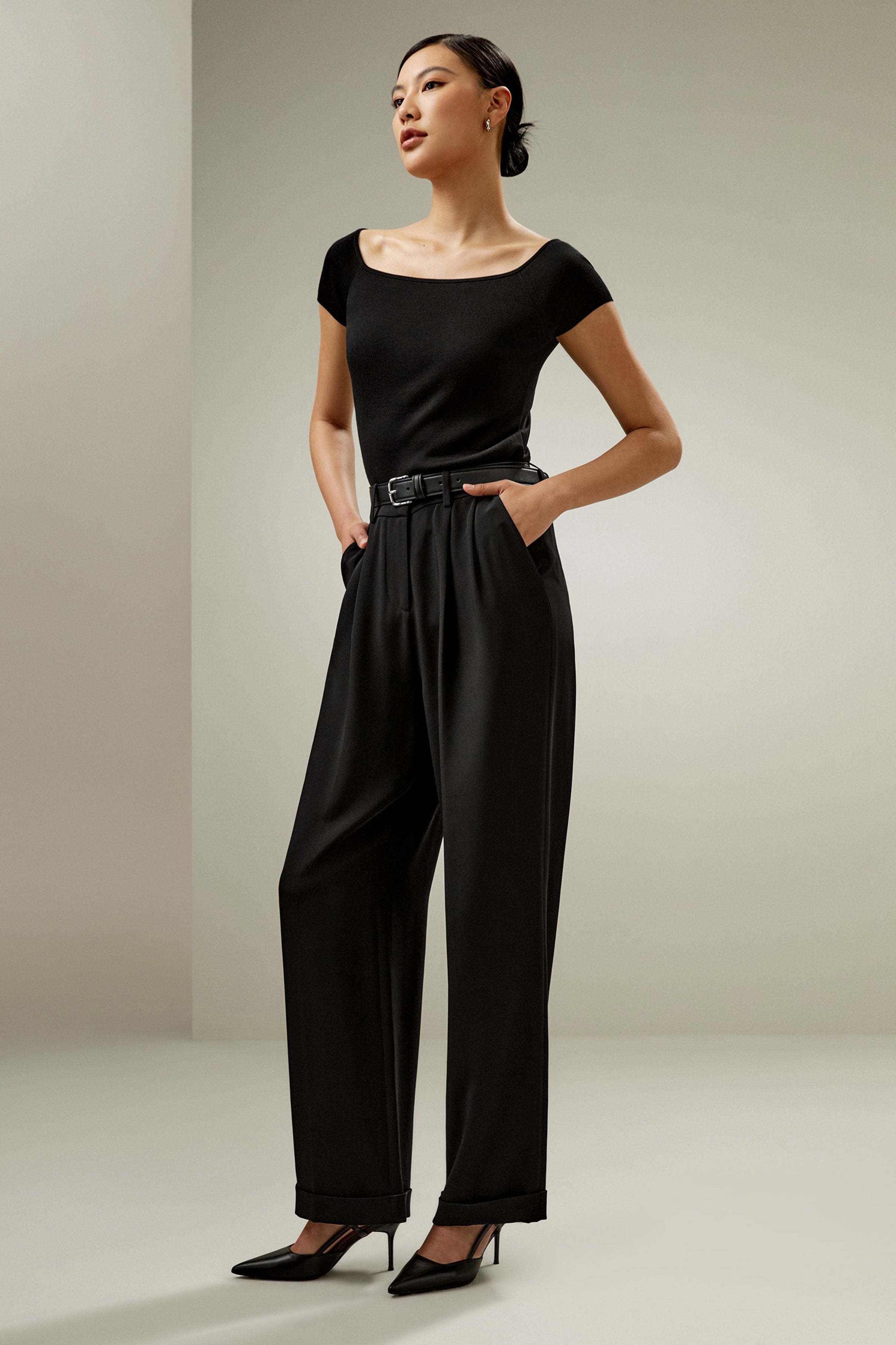 Off-Shoulder Sweater Top