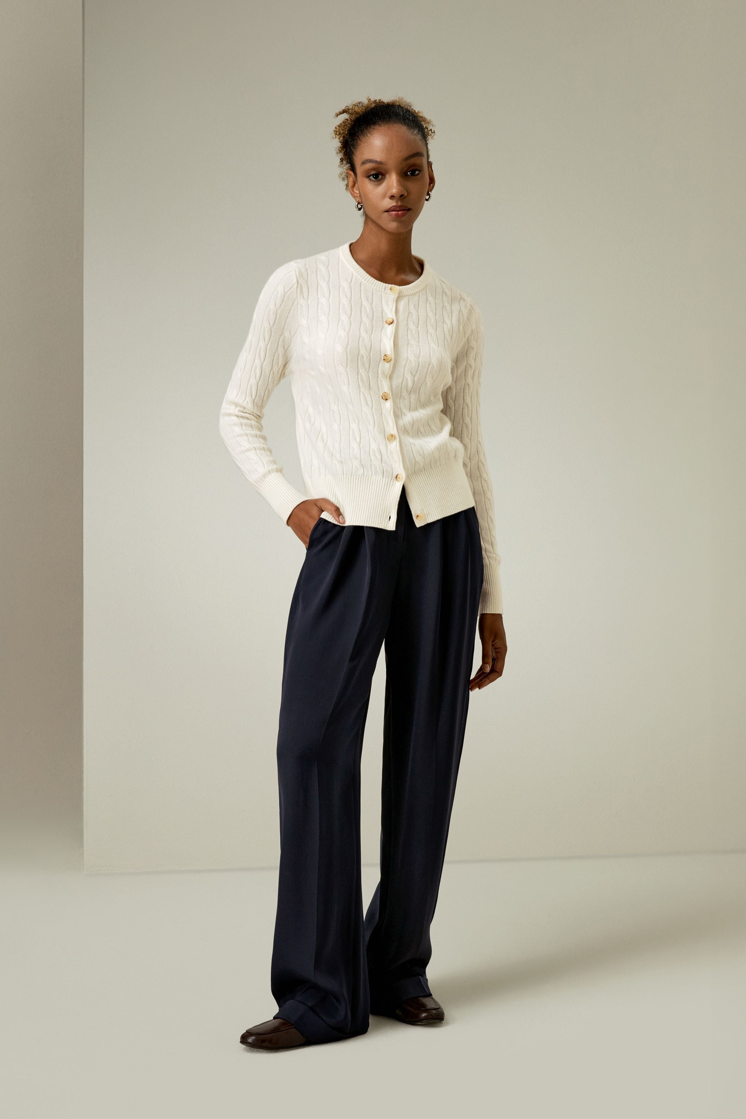 Baby Cashmere Cable-Knit Cardigan