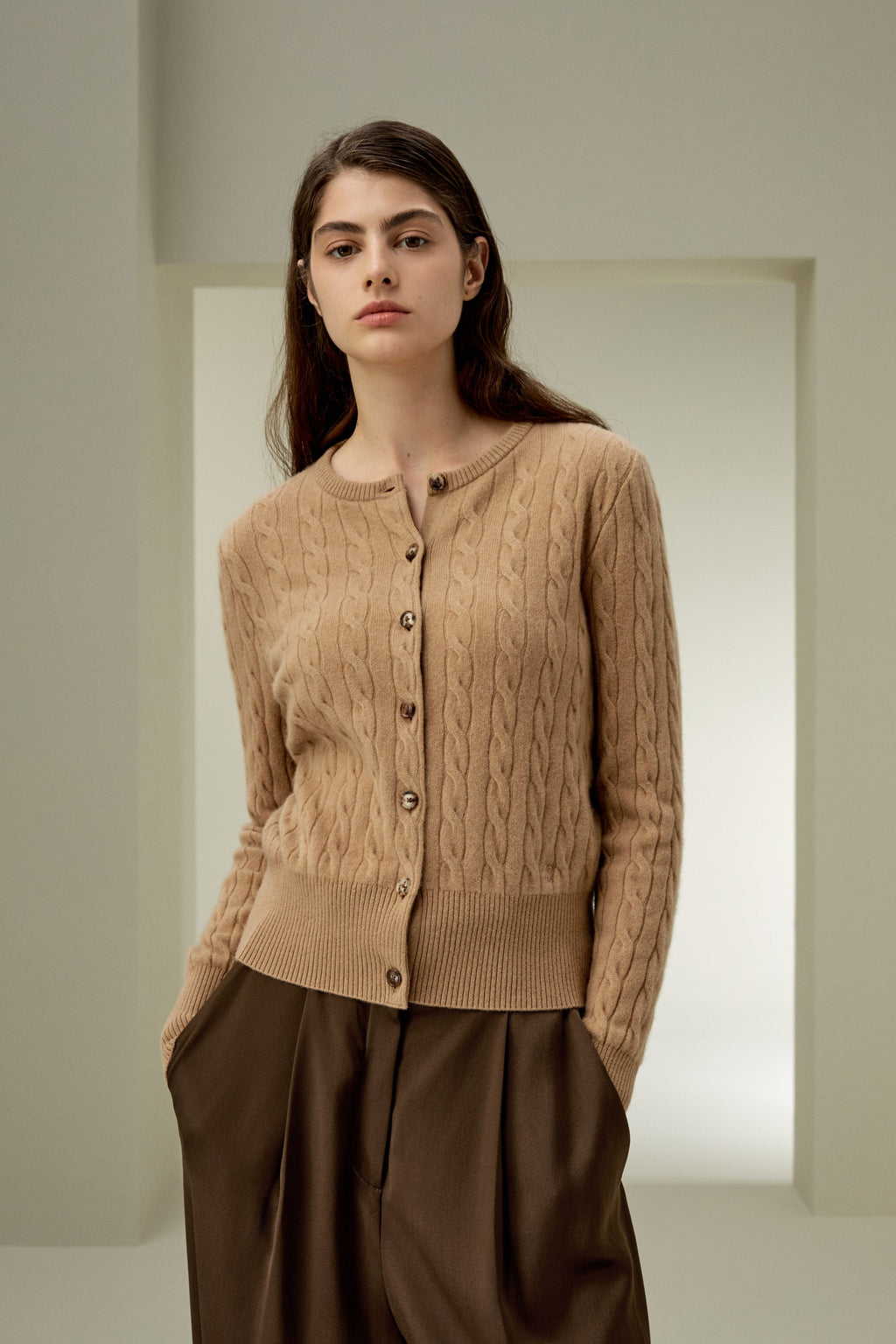 Baby Cashmere Cable-Knit Cardigan