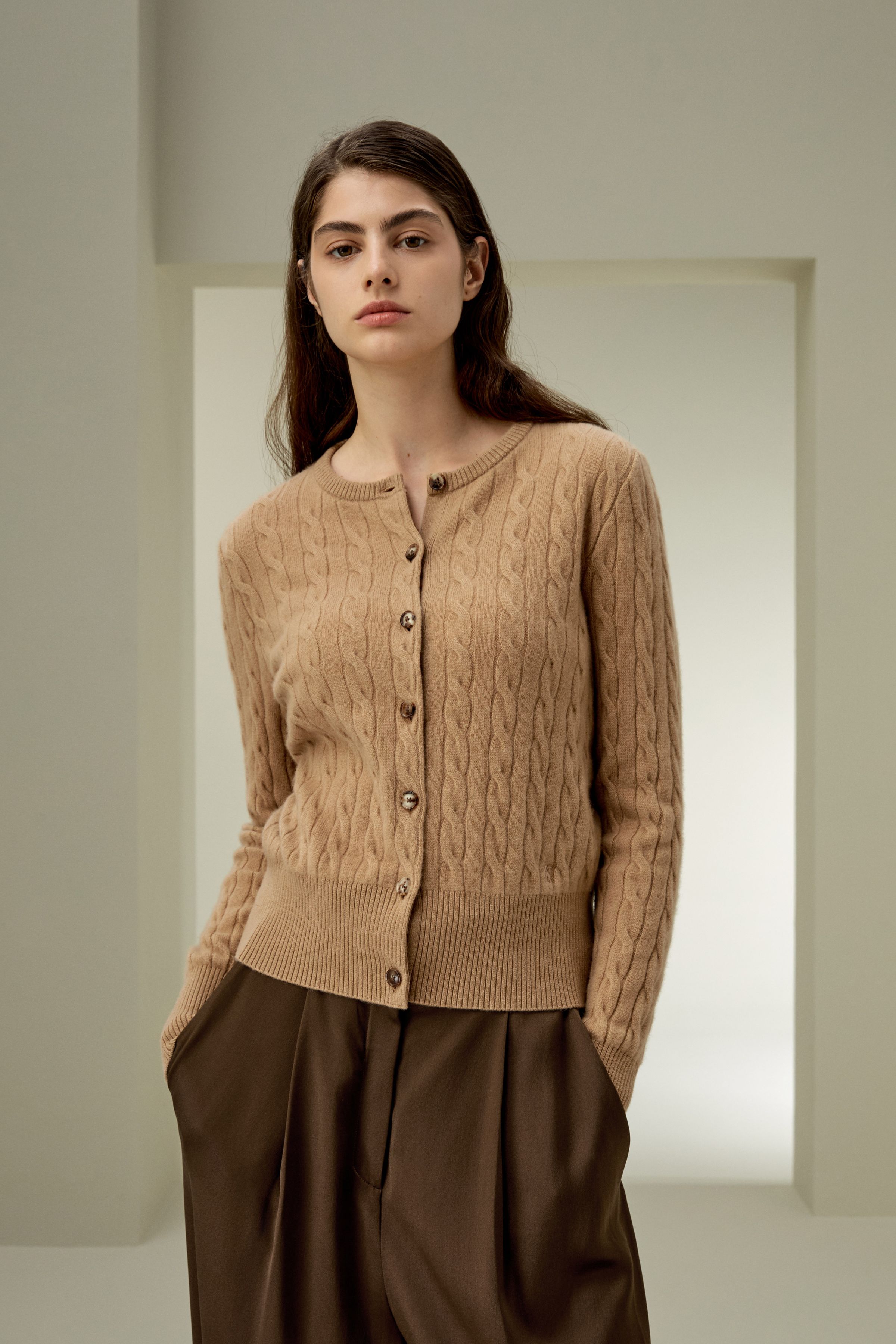 Baby Cashmere Cable-Knit Cardigan