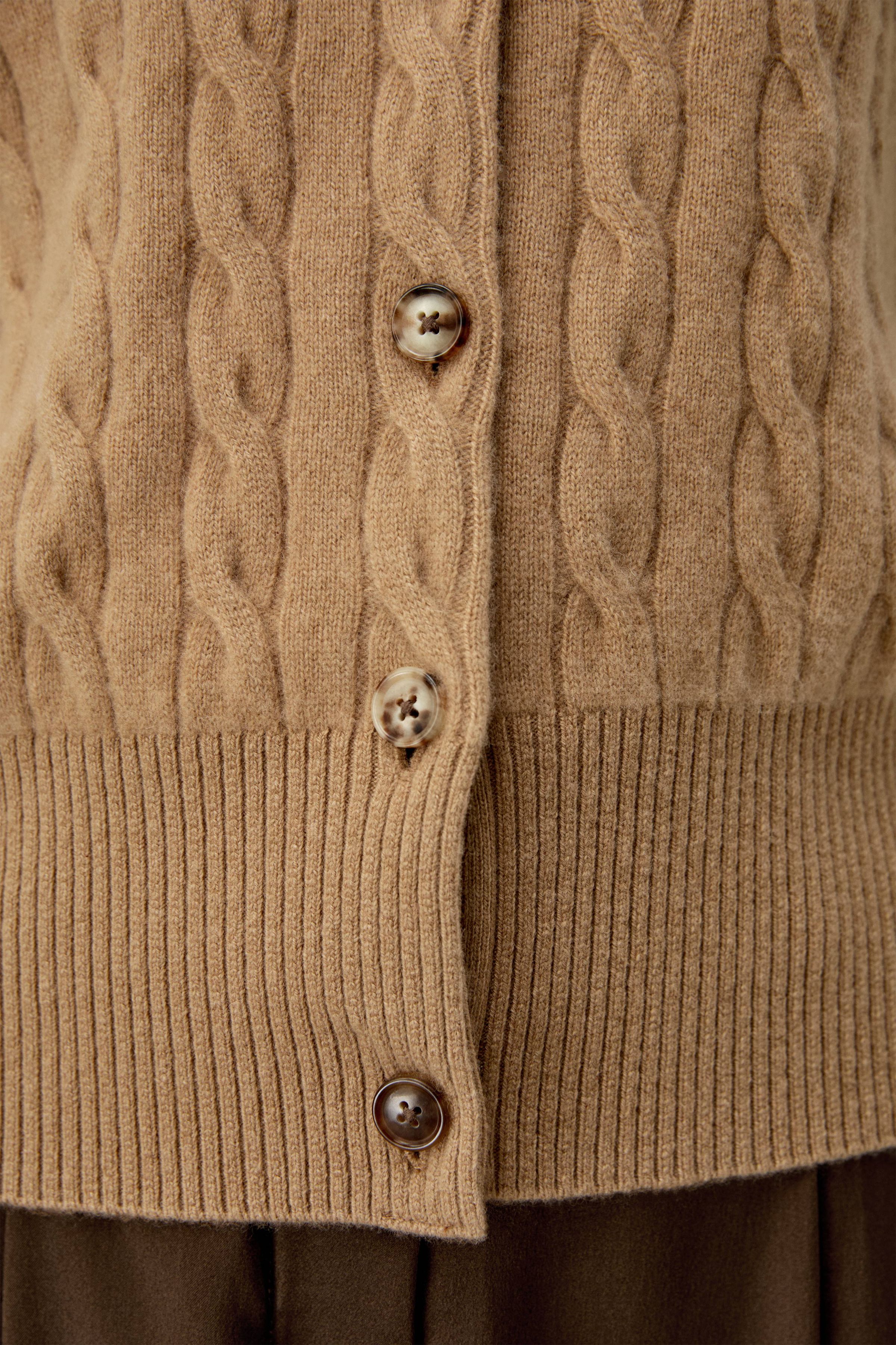 Baby Cashmere Cable-Knit Cardigan
