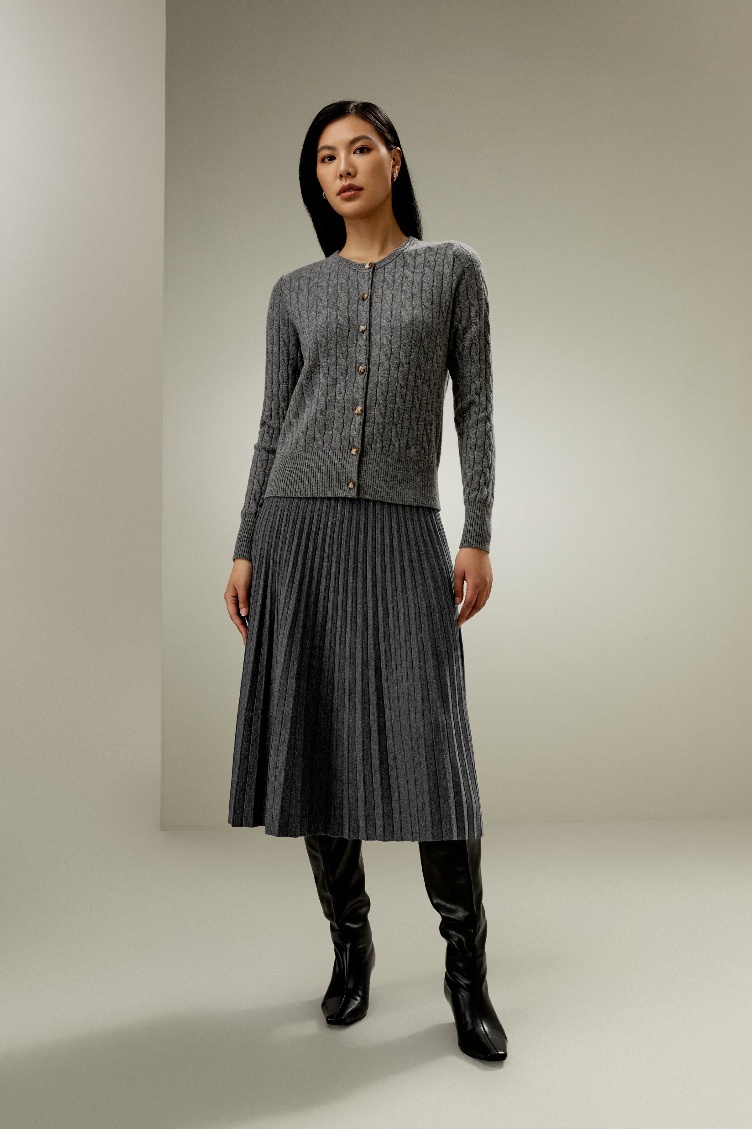 Baby Cashmere Cable-Knit Cardigan