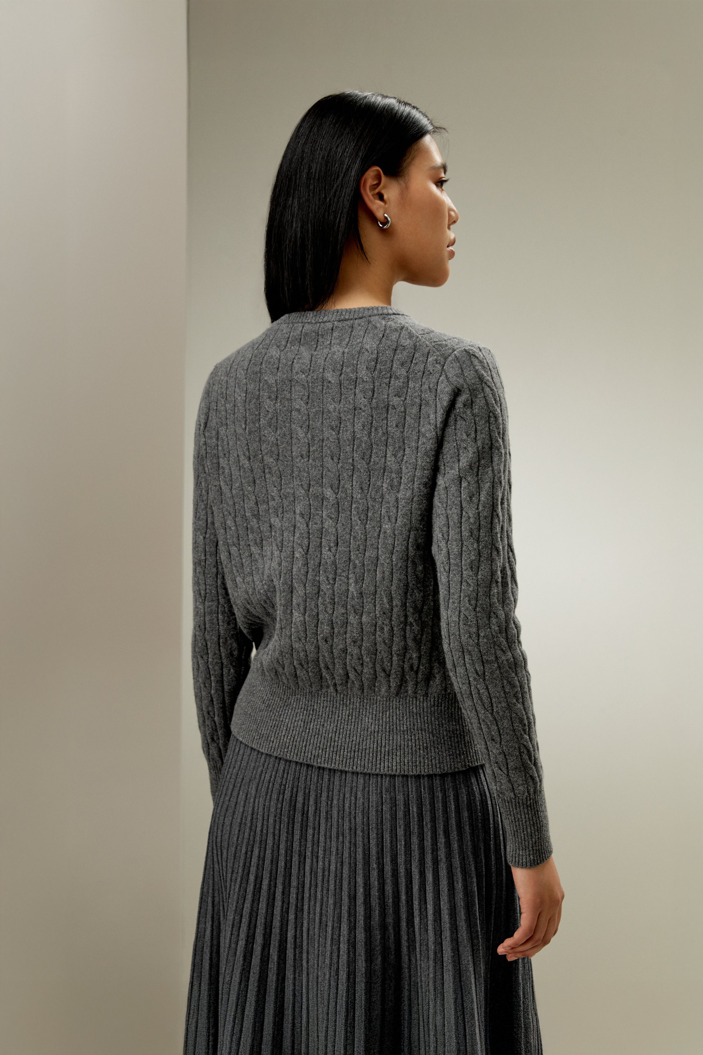 Baby Cashmere Cable-Knit Cardigan