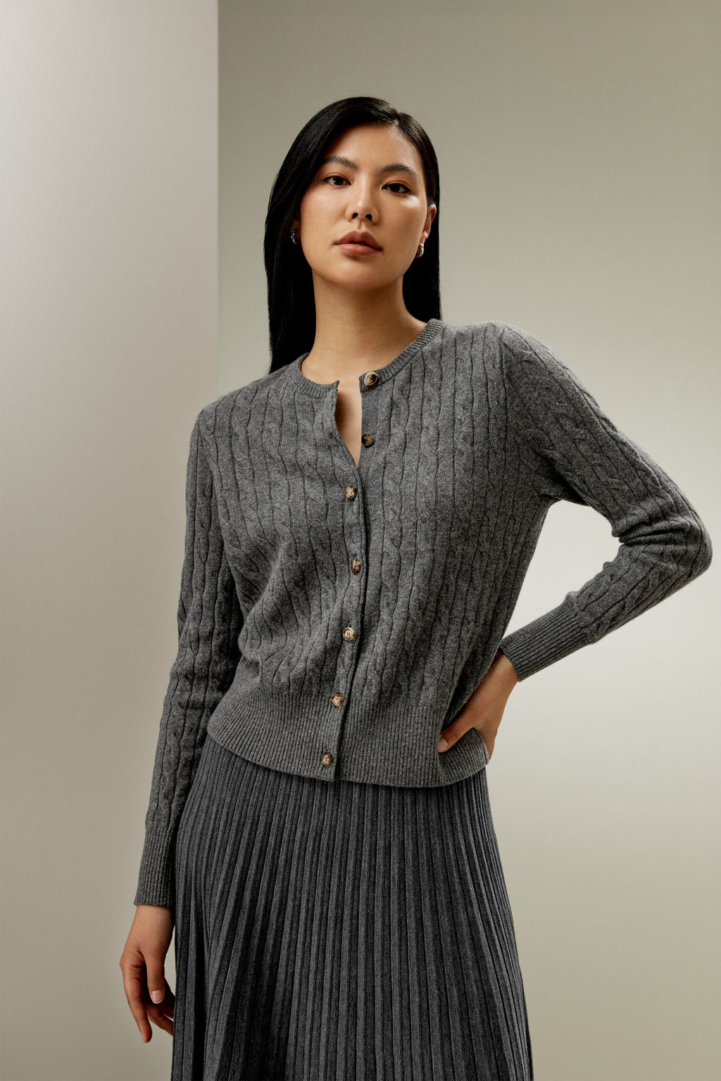 Baby Cashmere Cable-Knit Cardigan