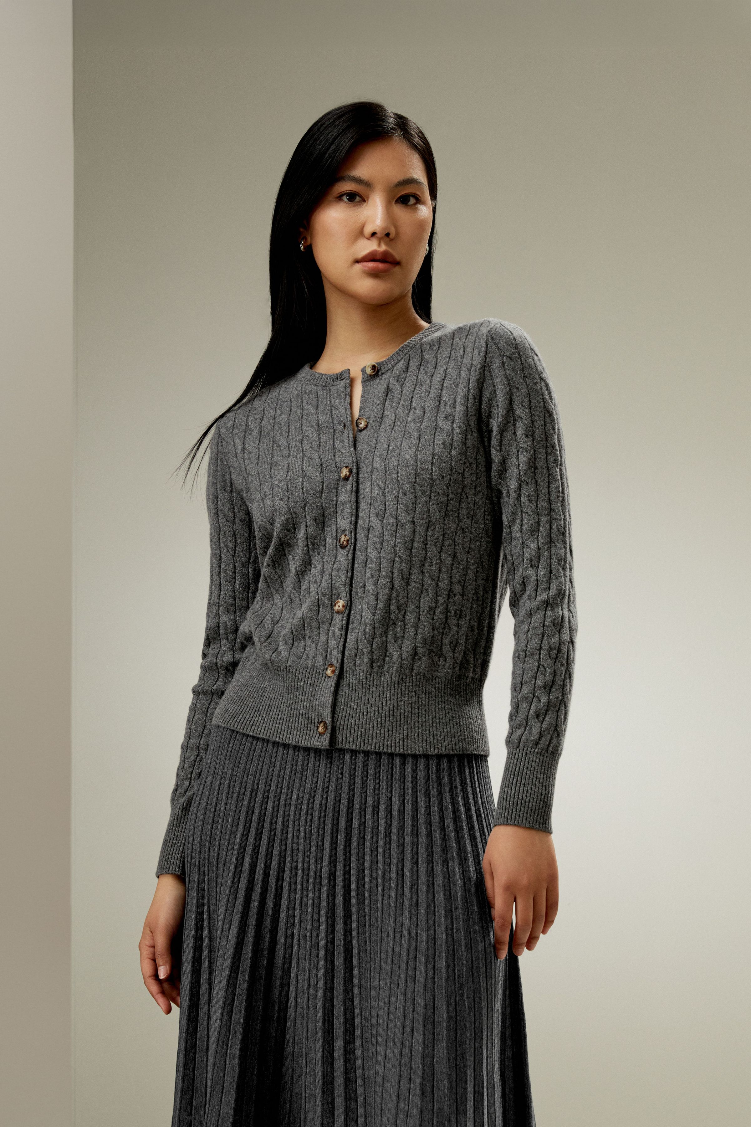 Baby Cashmere Cable-Knit Cardigan