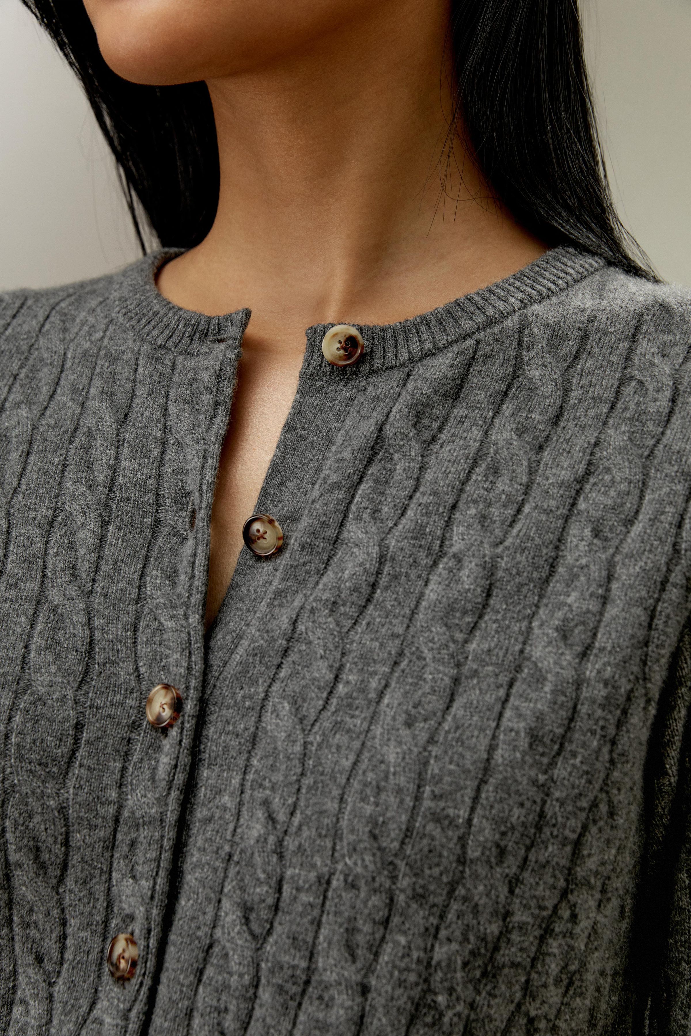 Baby Cashmere Cable-Knit Cardigan