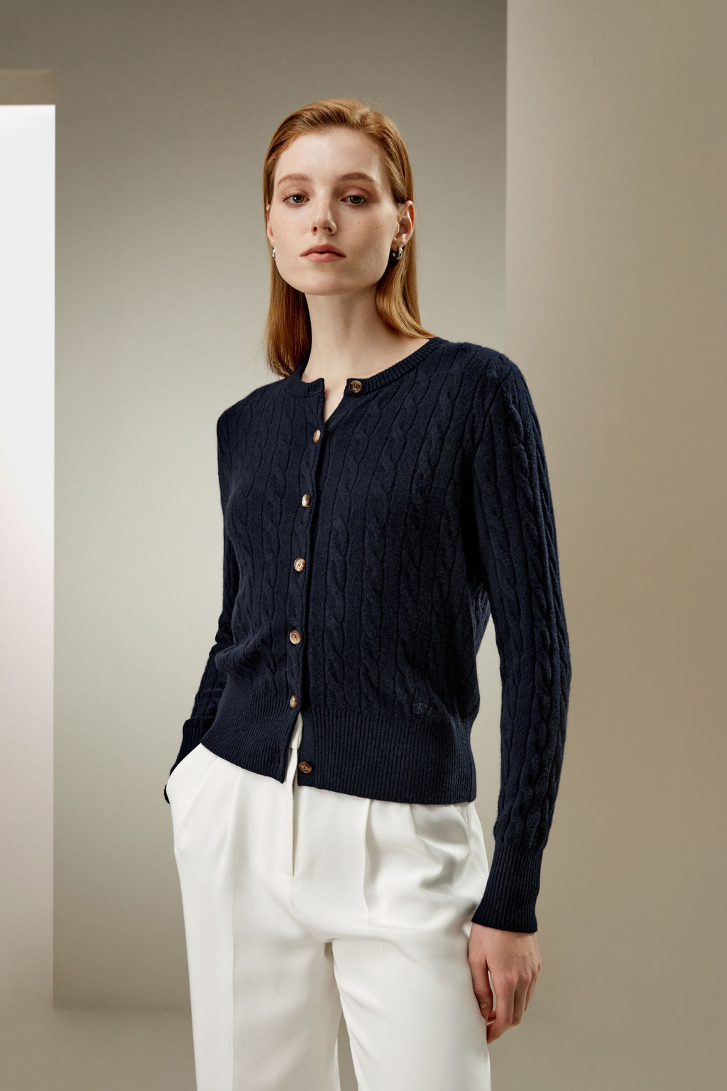 Baby Cashmere Cable-Knit Cardigan