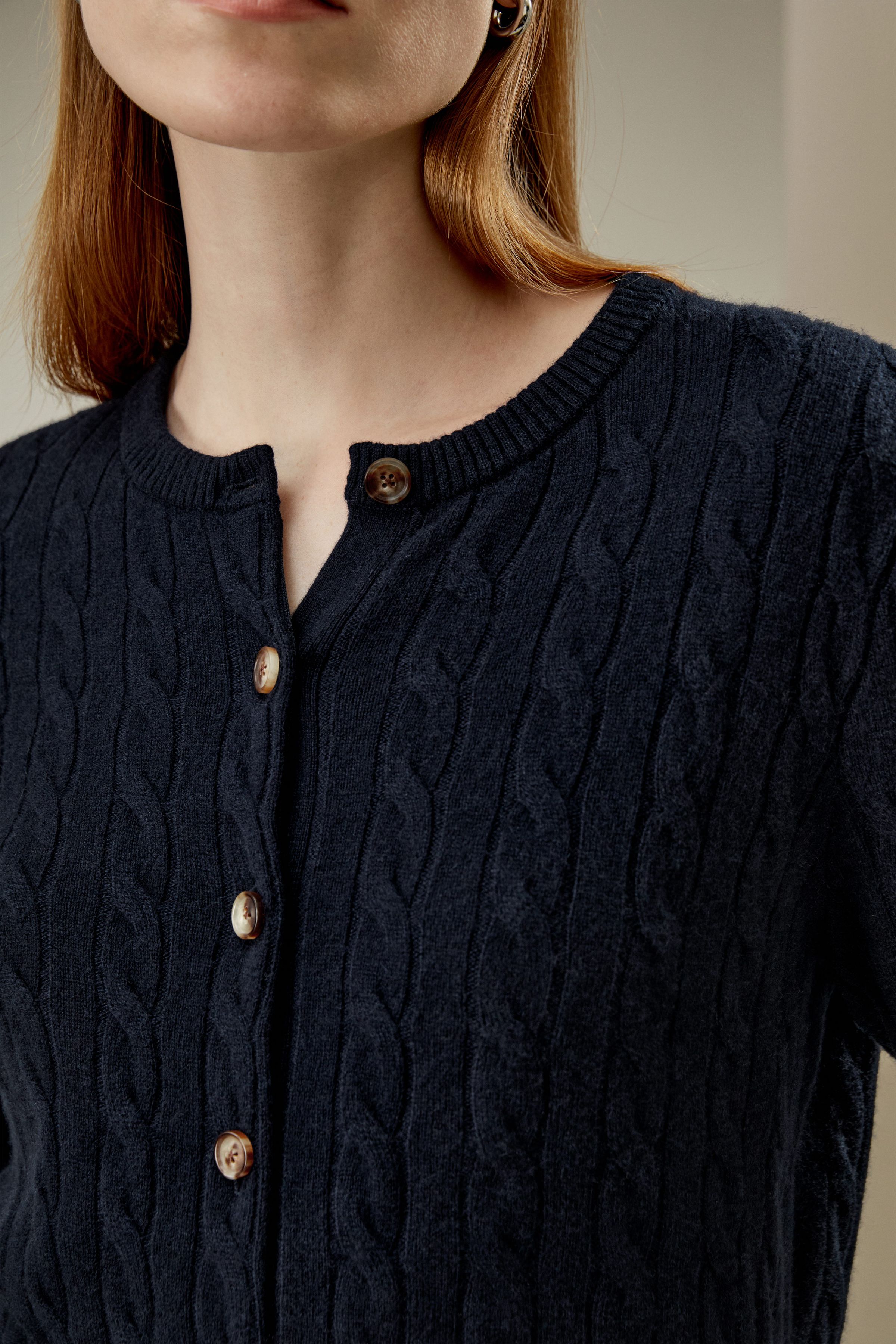 Baby Cashmere Cable-Knit Cardigan