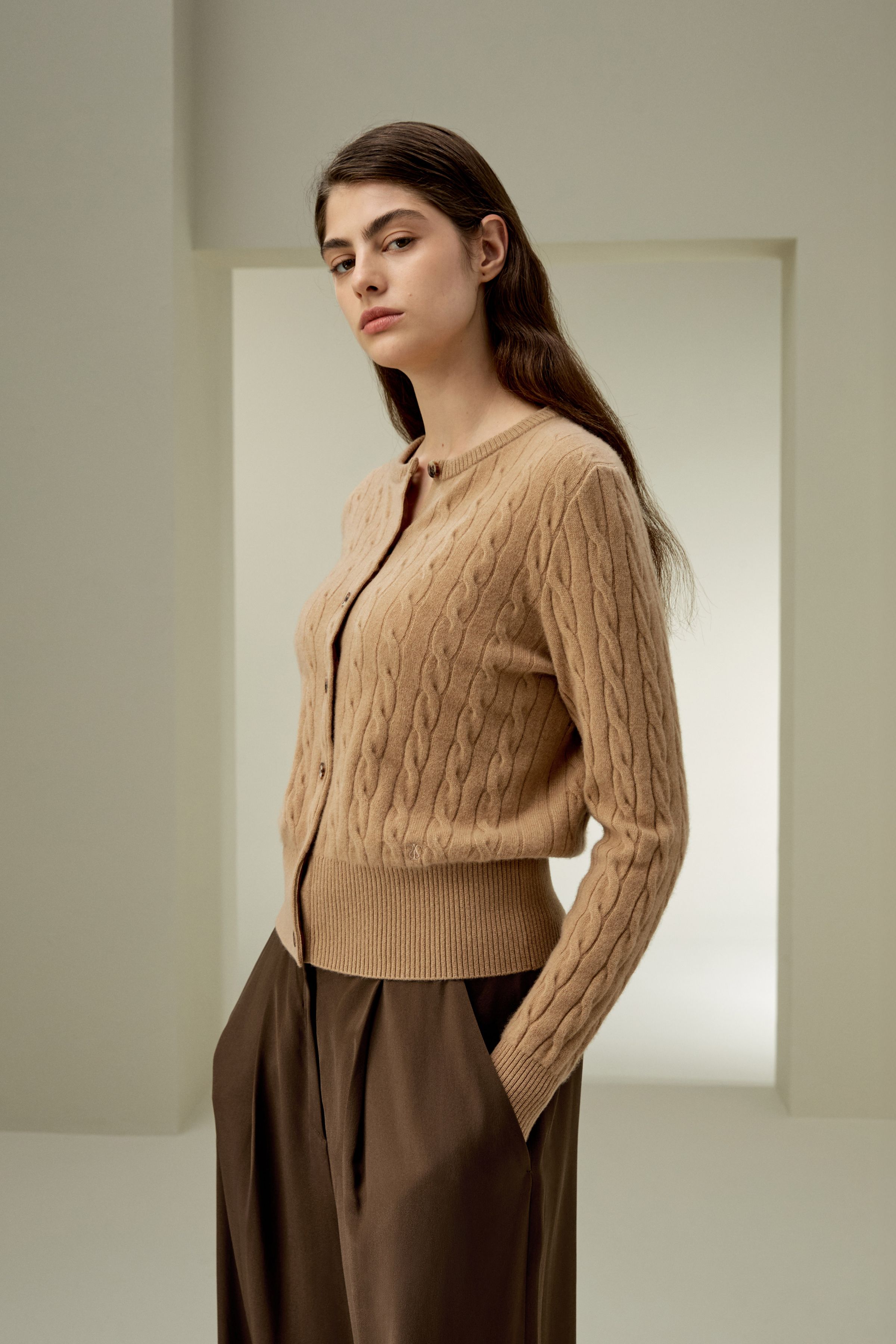 Baby Cashmere Cable-Knit Cardigan