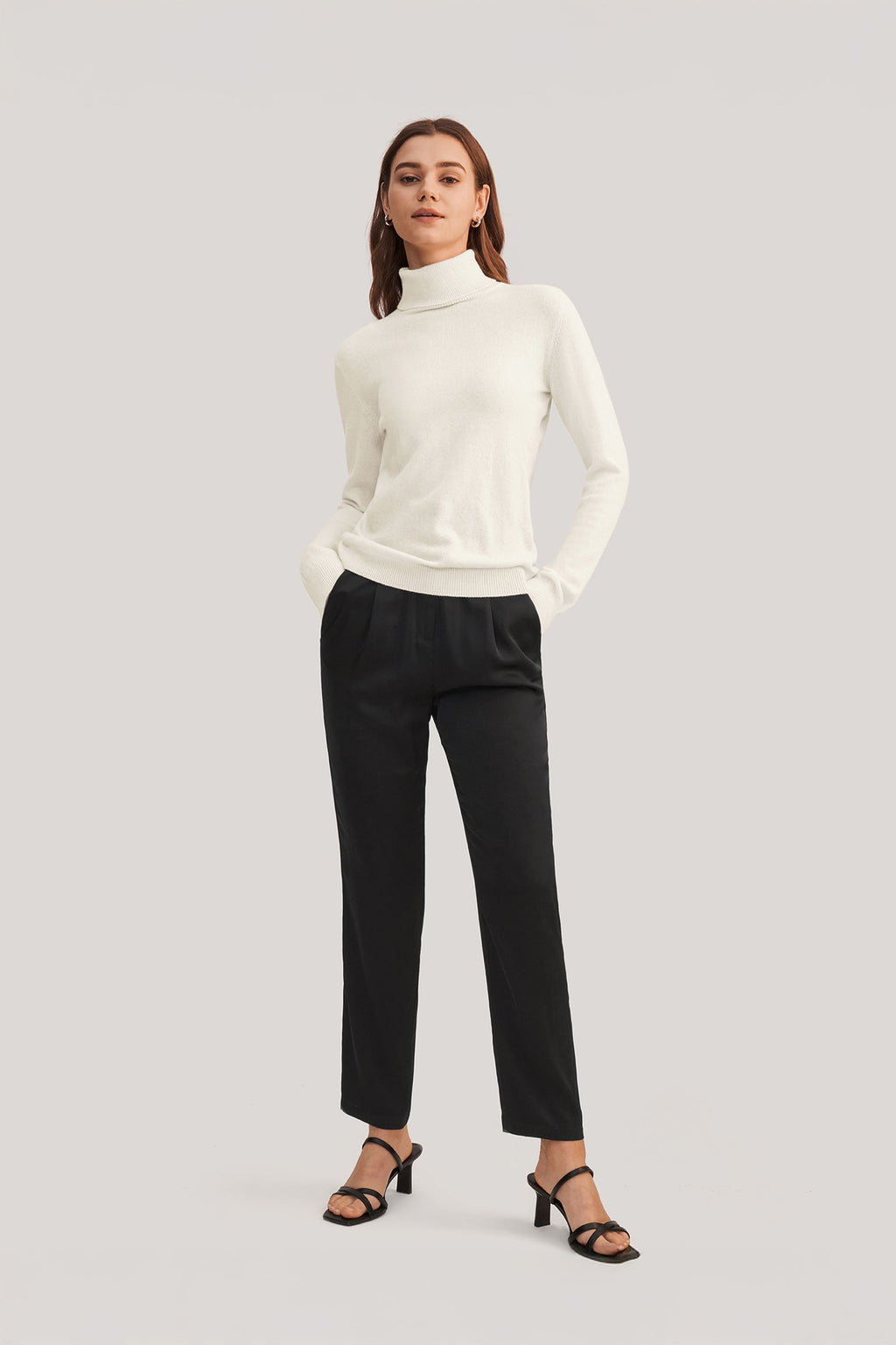 Pure Cashmere Turtleneck Sweater