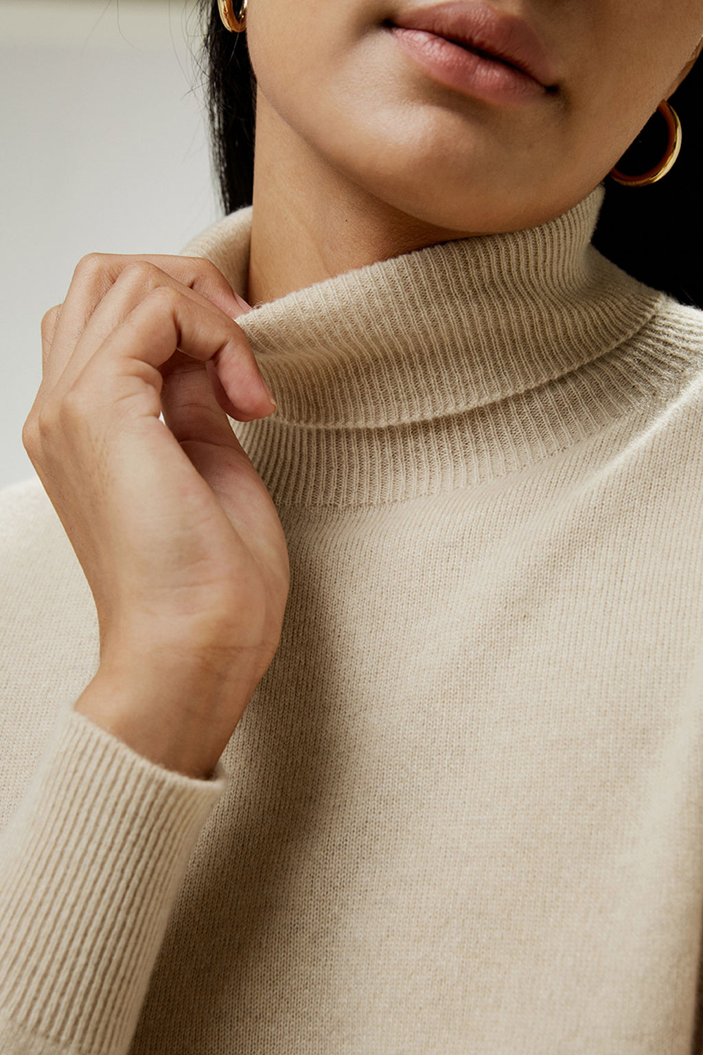 Pure Cashmere Turtleneck Sweater