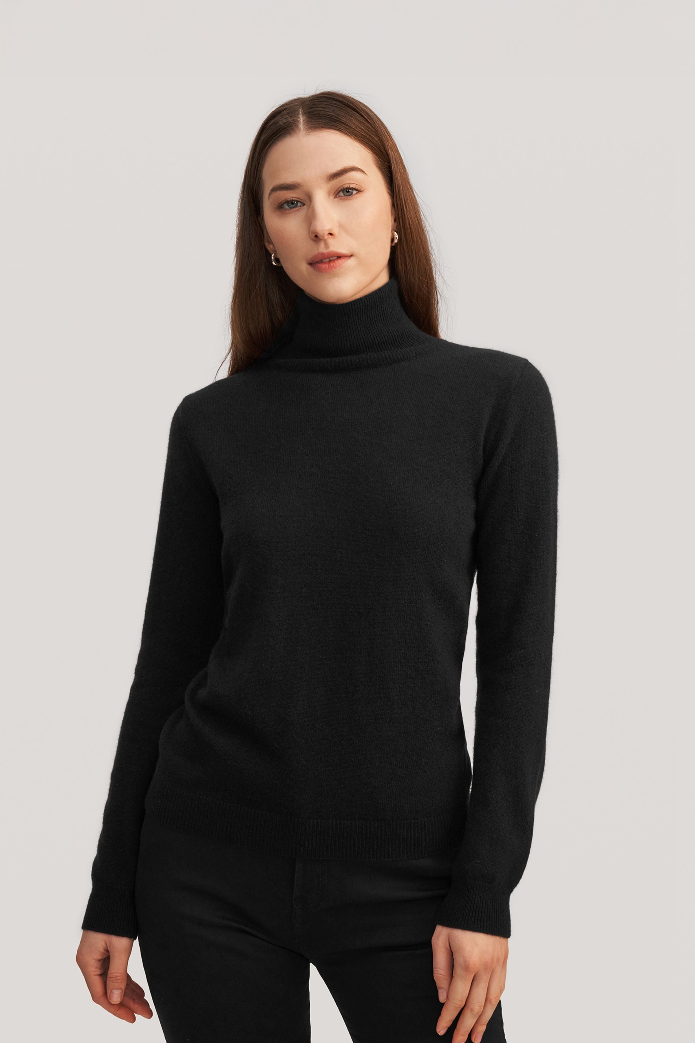 Pure Cashmere Turtleneck Sweater