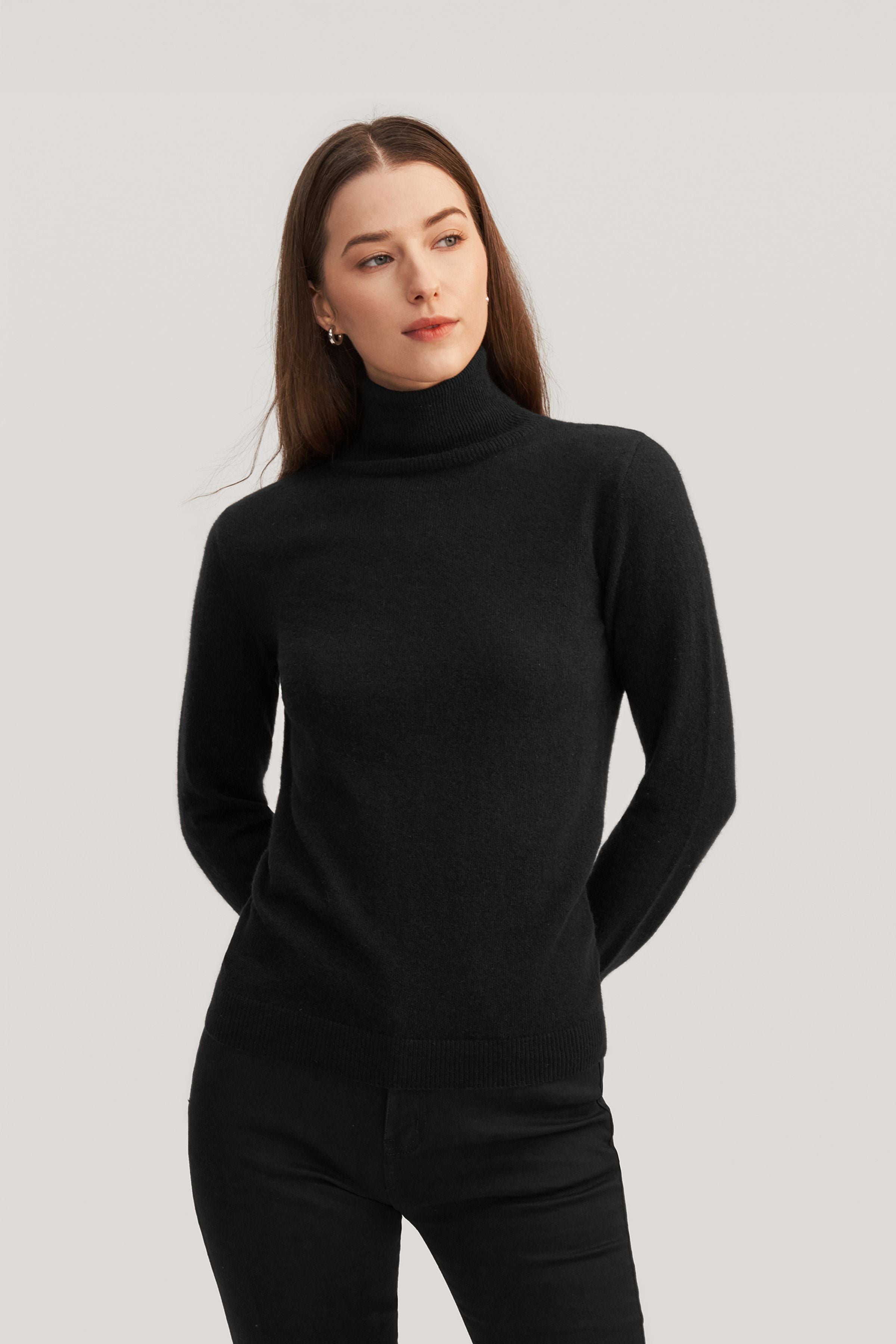 Pure Cashmere Turtleneck Sweater