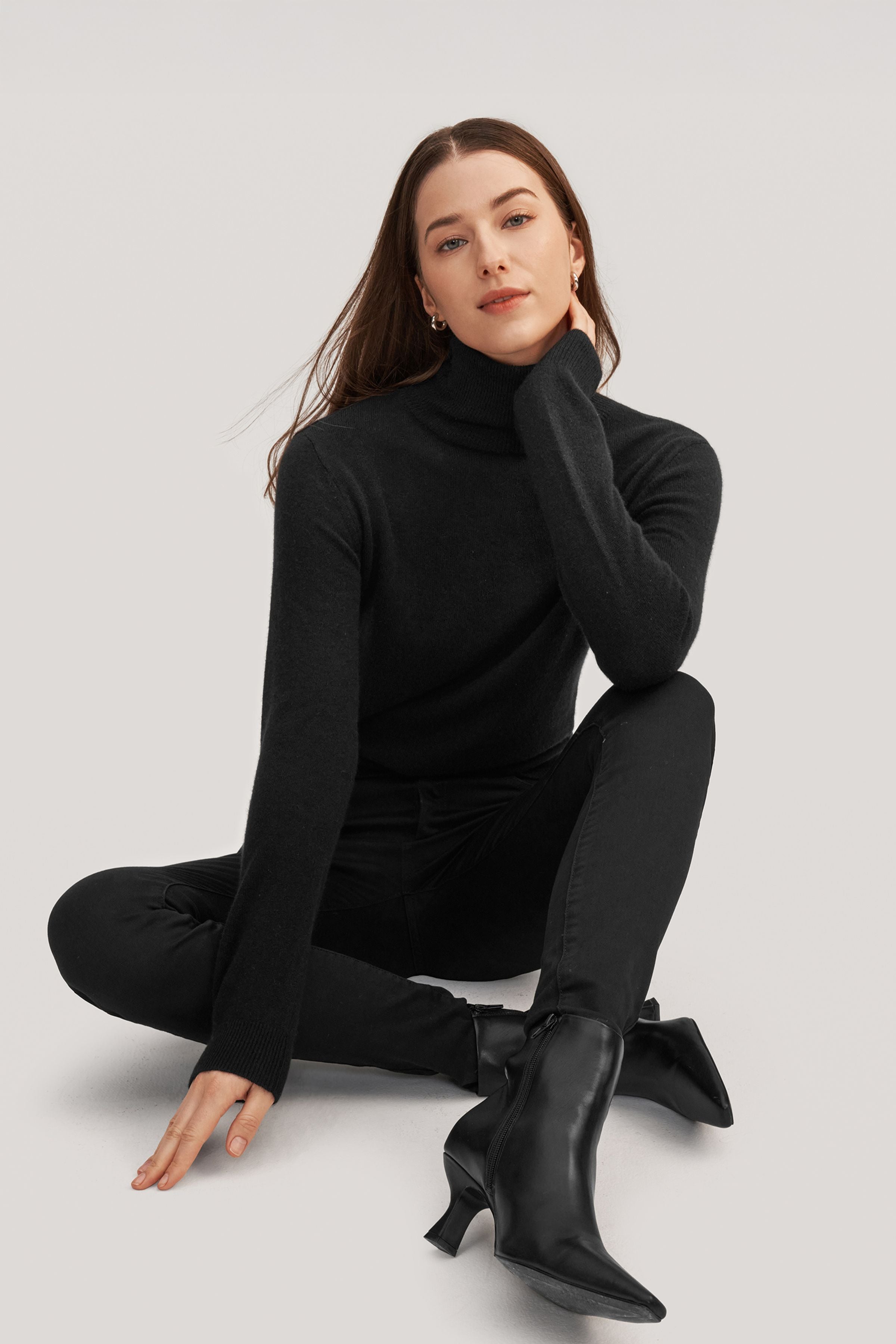 Pure Cashmere Turtleneck Sweater
