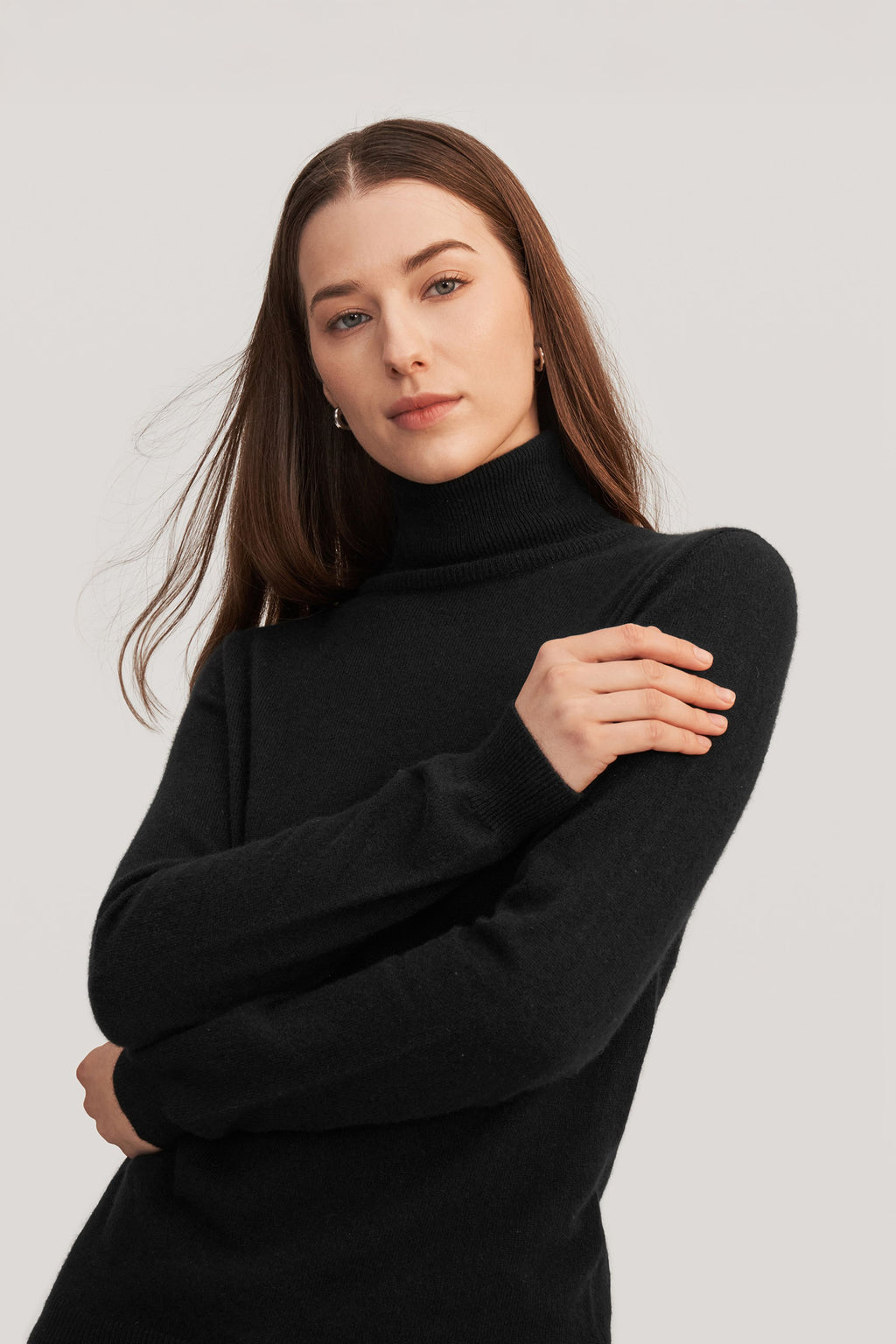 Pure Cashmere Turtleneck Sweater