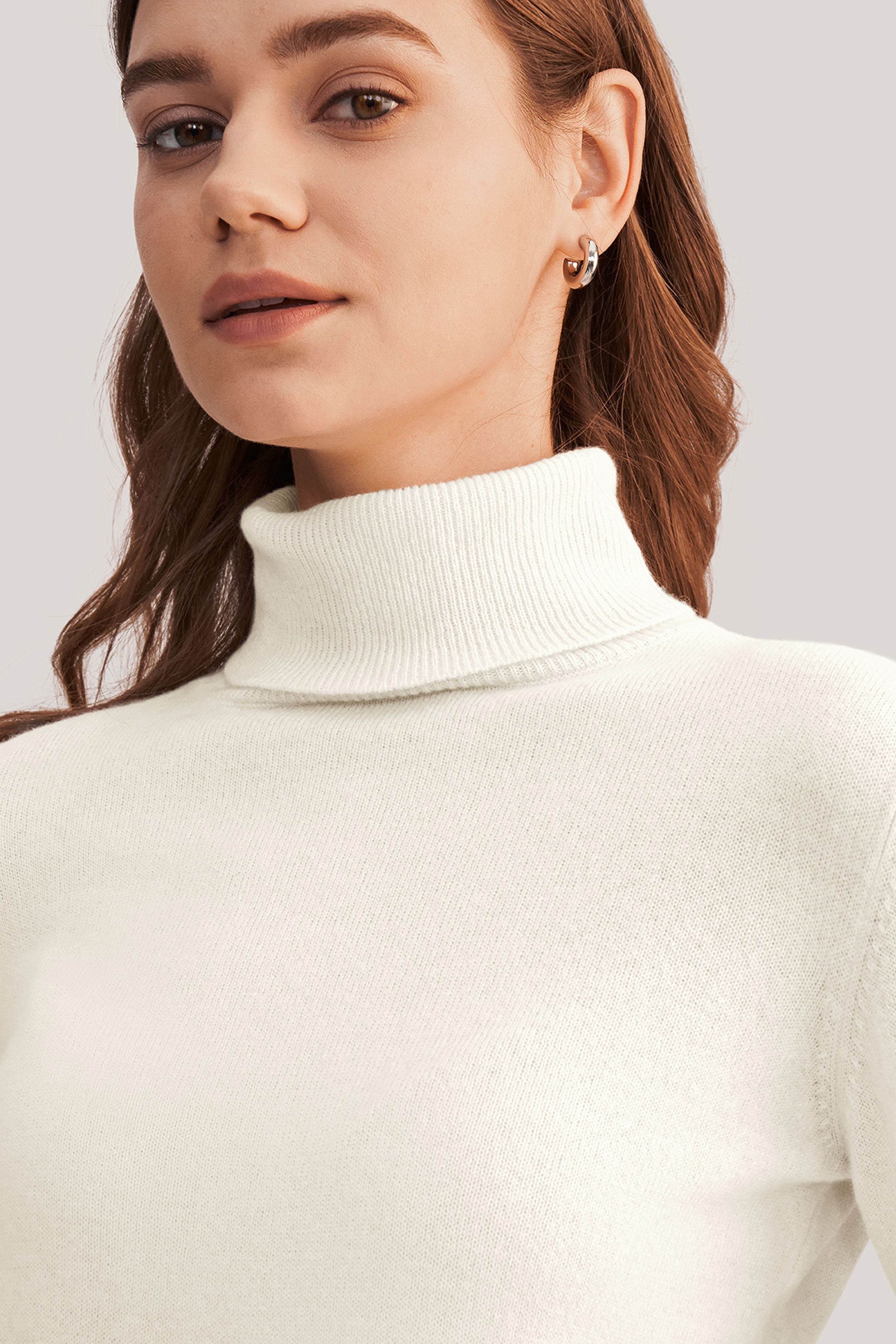 Pure Cashmere Turtleneck Sweater