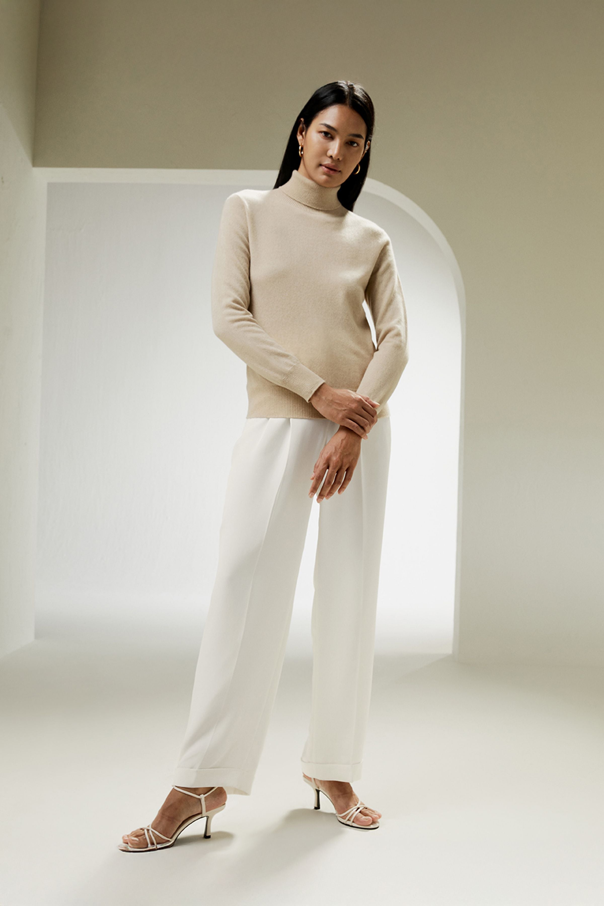 Pure Cashmere Turtleneck Sweater