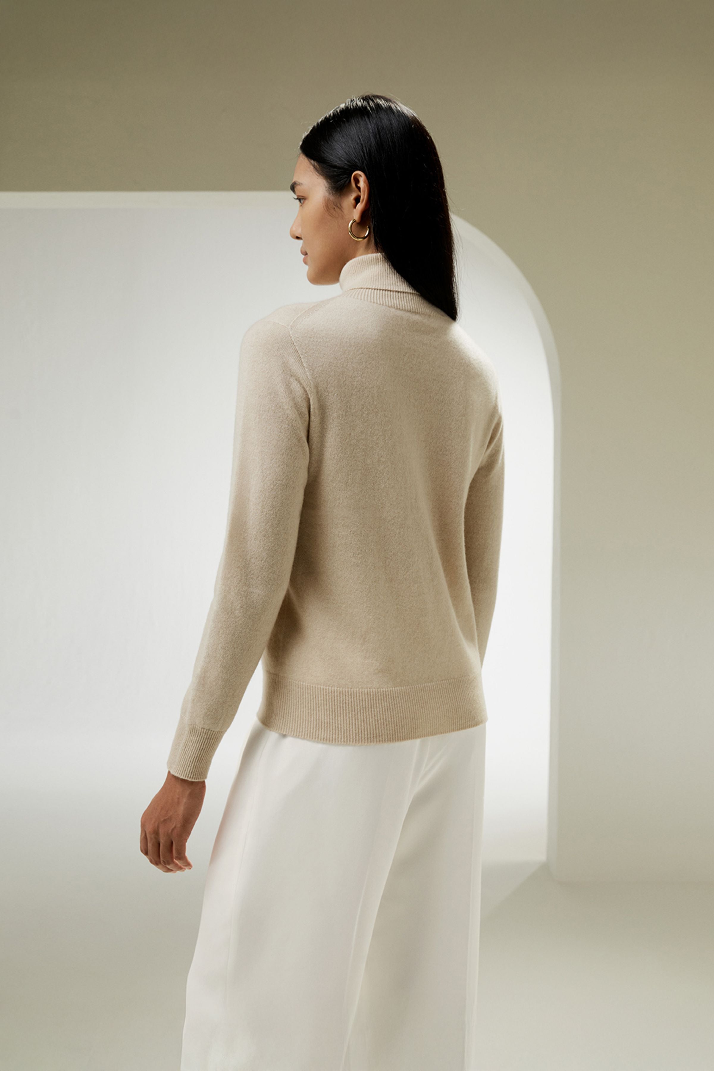 Pure Cashmere Turtleneck Sweater
